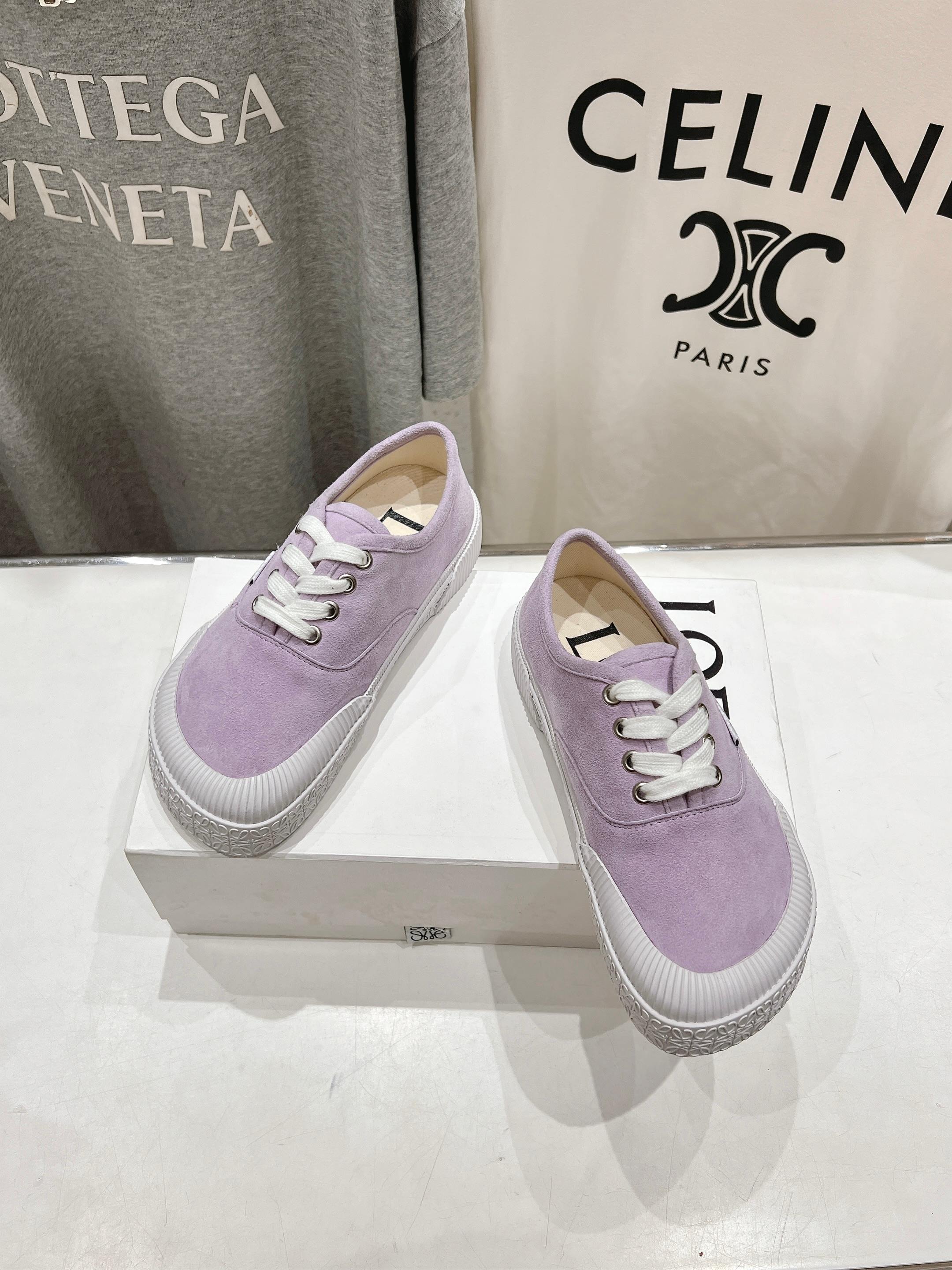 高版本出厂 LOEWE/罗意威 25ss春夏新款 Terra Vulca系带运动鞋大头鞋硫化鞋搭配硫化橡