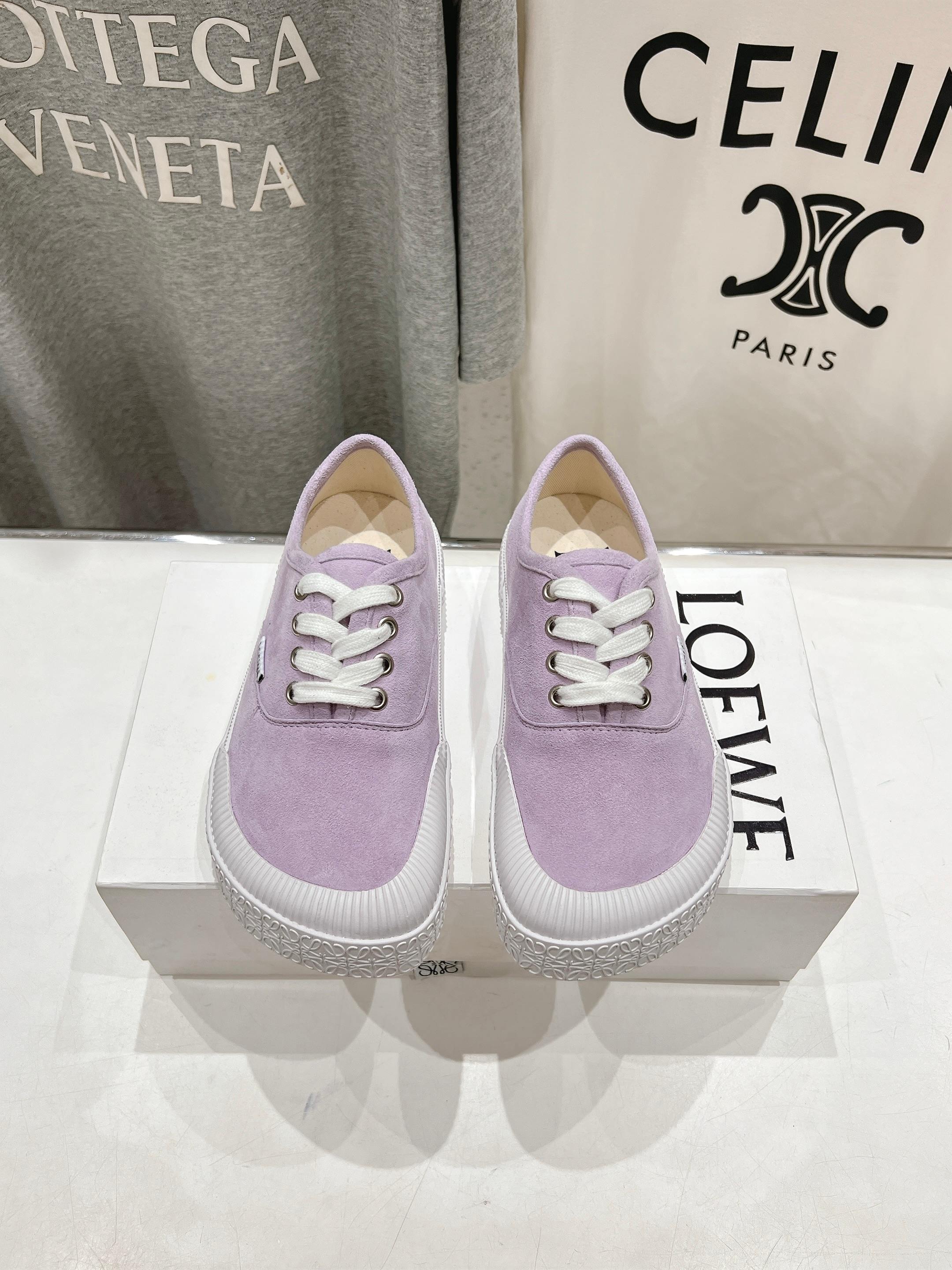 高版本出厂 LOEWE/罗意威 25ss春夏新款 Terra Vulca系带运动鞋大头鞋硫化鞋搭配硫化橡