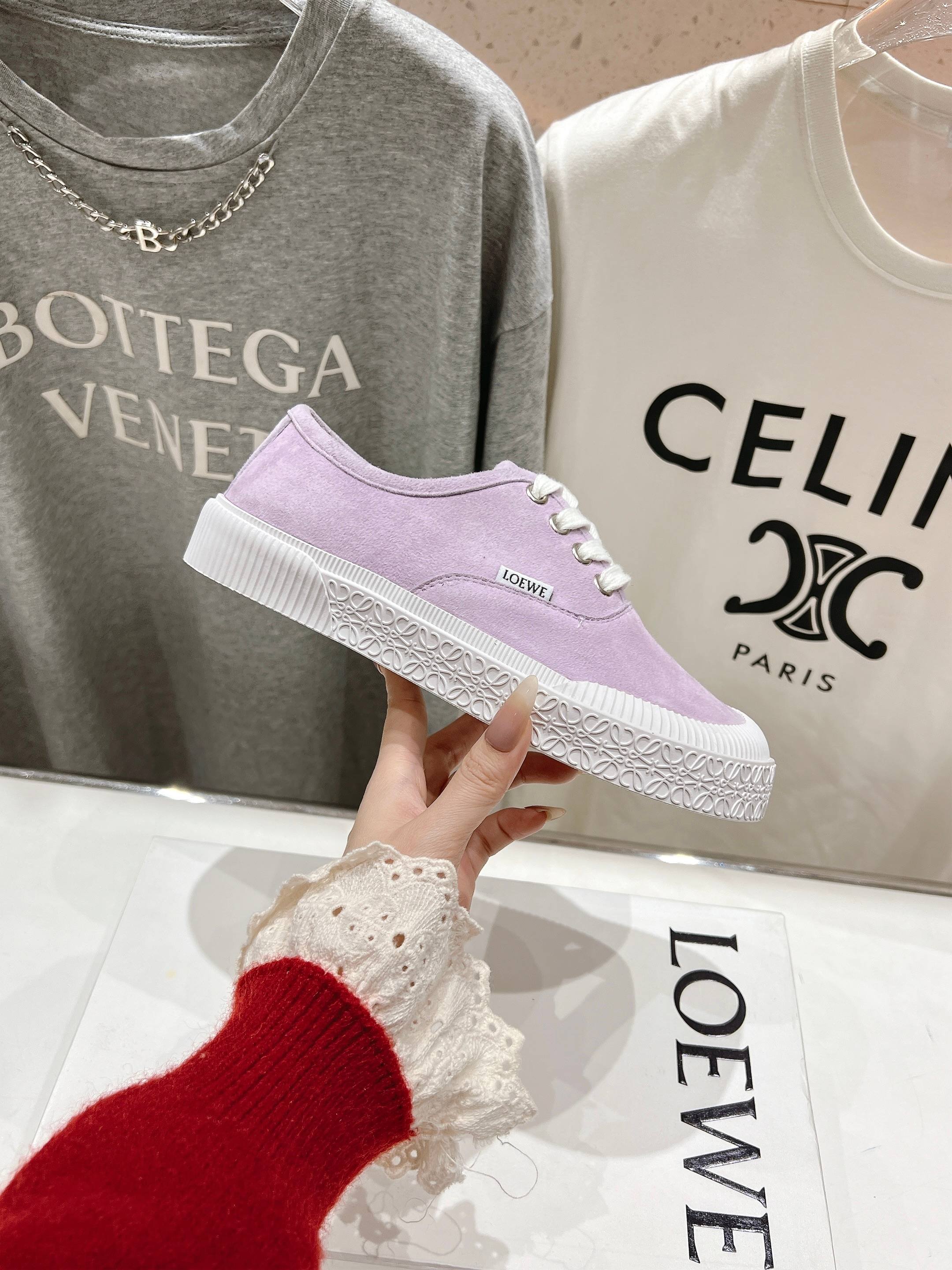 高版本出厂 LOEWE/罗意威 25ss春夏新款 Terra Vulca系带运动鞋大头鞋硫化鞋搭配硫化橡