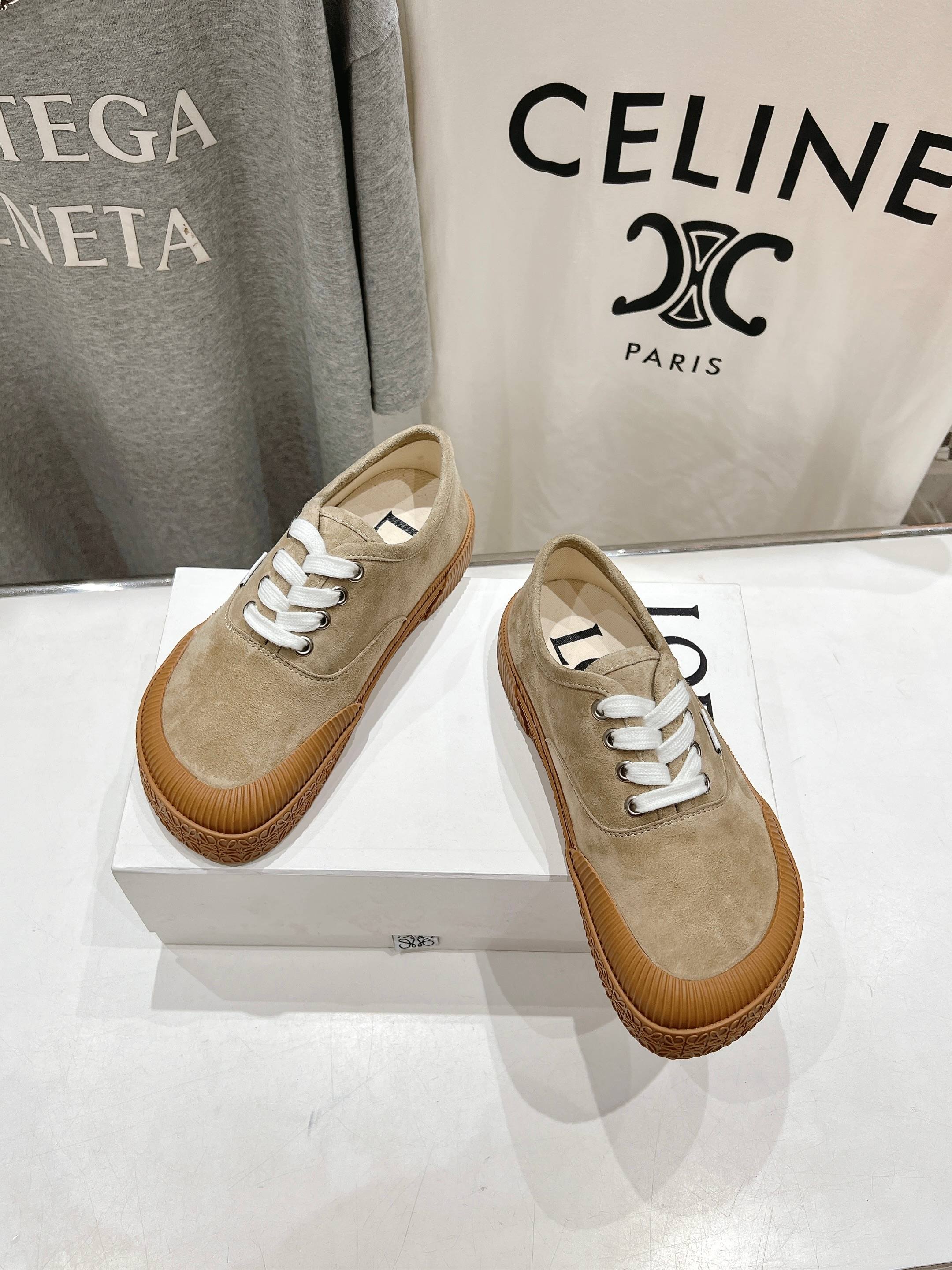 高版本出厂 LOEWE/罗意威 25ss春夏新款 Terra Vulca系带运动鞋大头鞋硫化鞋搭配硫化橡