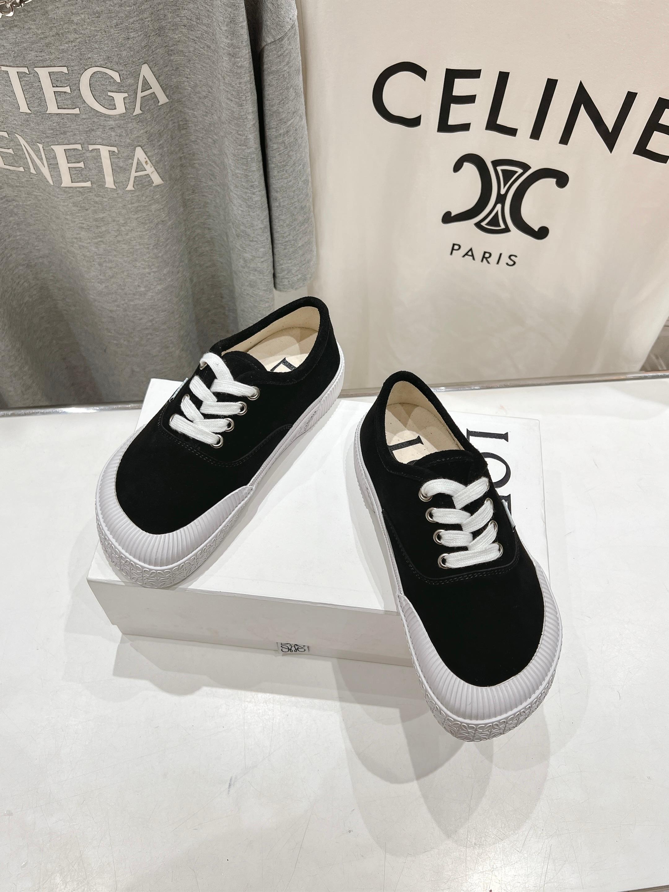 高版本出厂 LOEWE/罗意威 25ss春夏新款 Terra Vulca系带运动鞋大头鞋硫化鞋搭配硫化橡