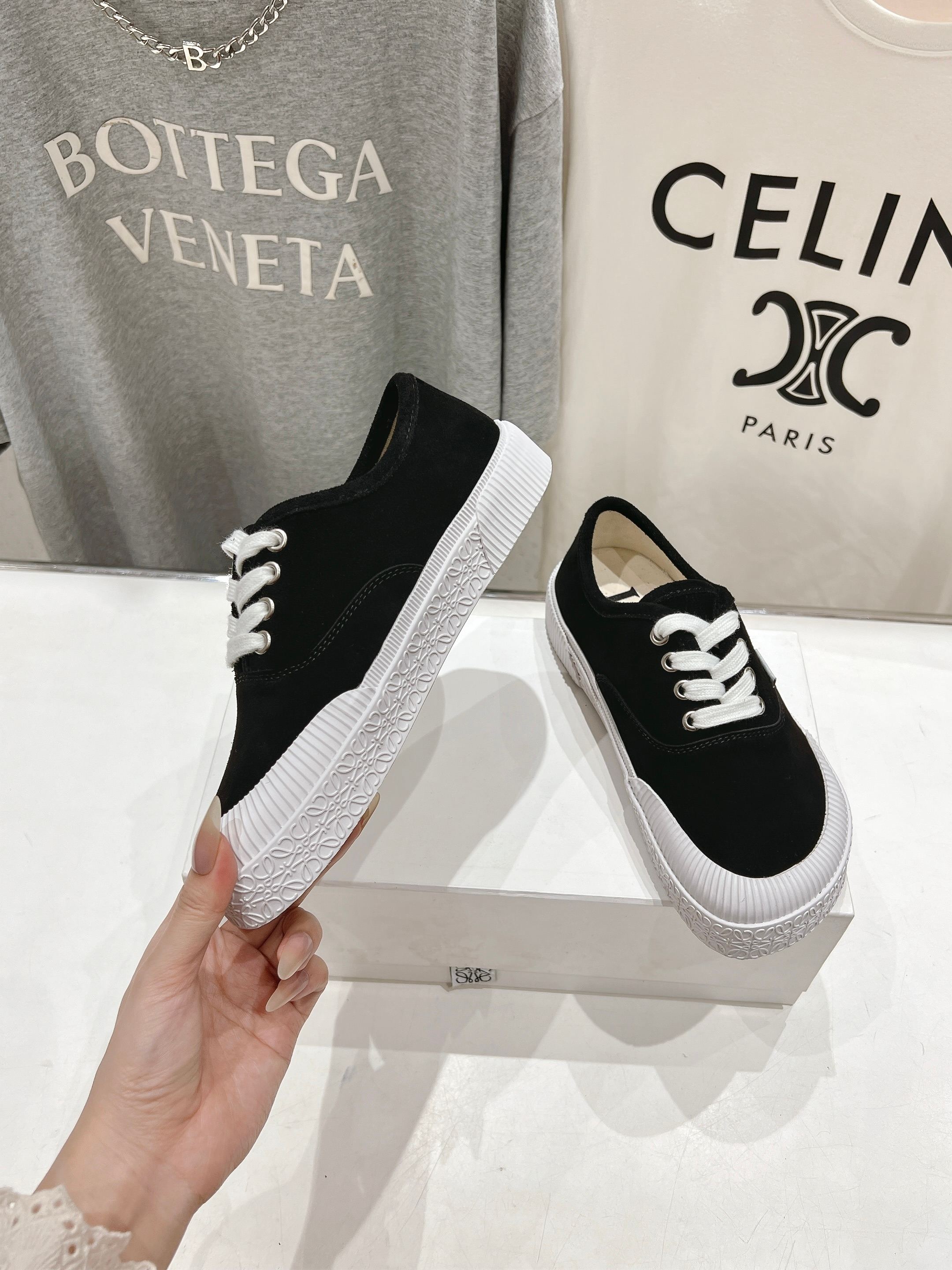 高版本出厂 LOEWE/罗意威 25ss春夏新款 Terra Vulca系带运动鞋大头鞋硫化鞋搭配硫化橡