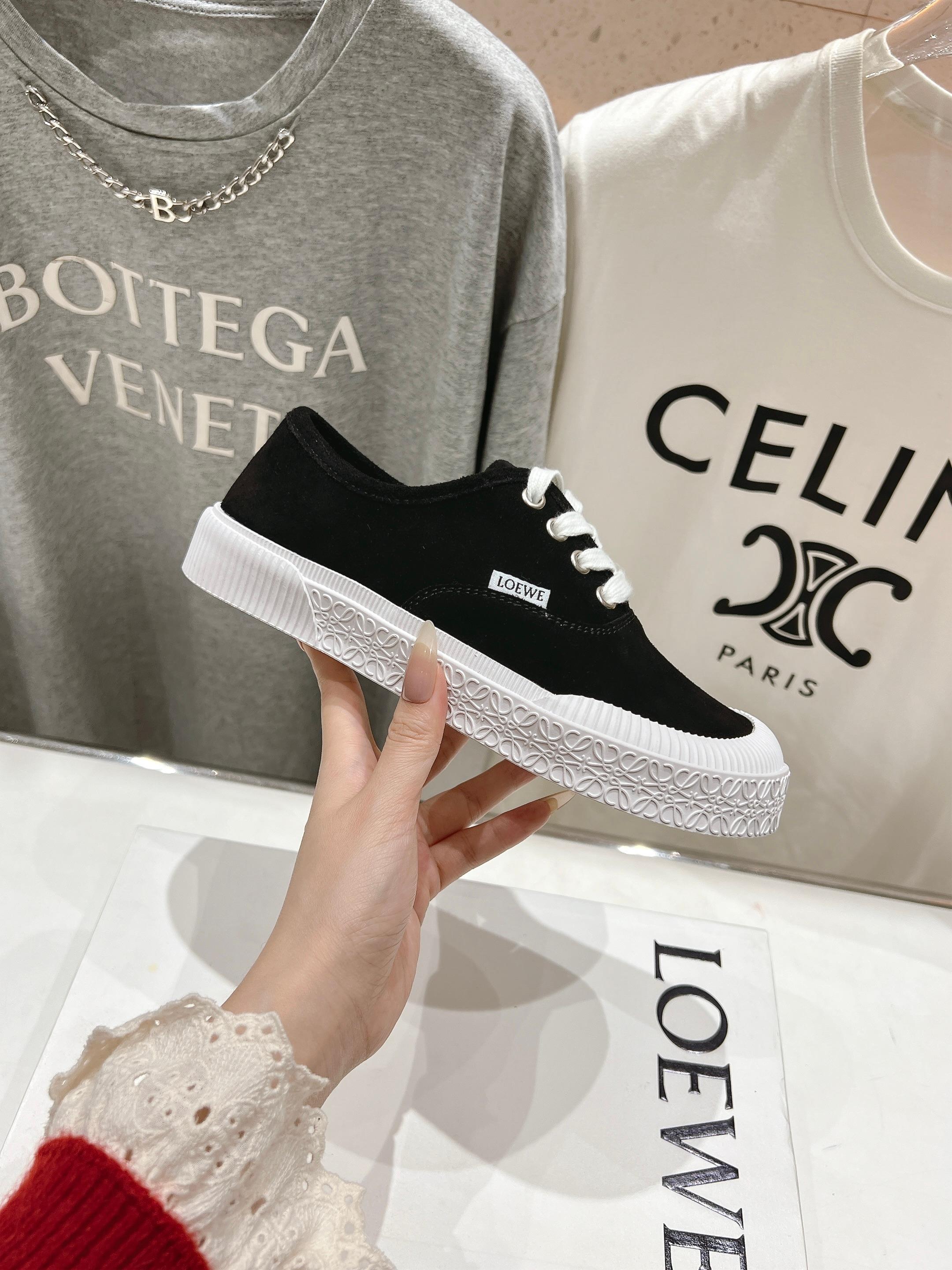 高版本出厂 LOEWE/罗意威 25ss春夏新款 Terra Vulca系带运动鞋大头鞋硫化鞋搭配硫化橡