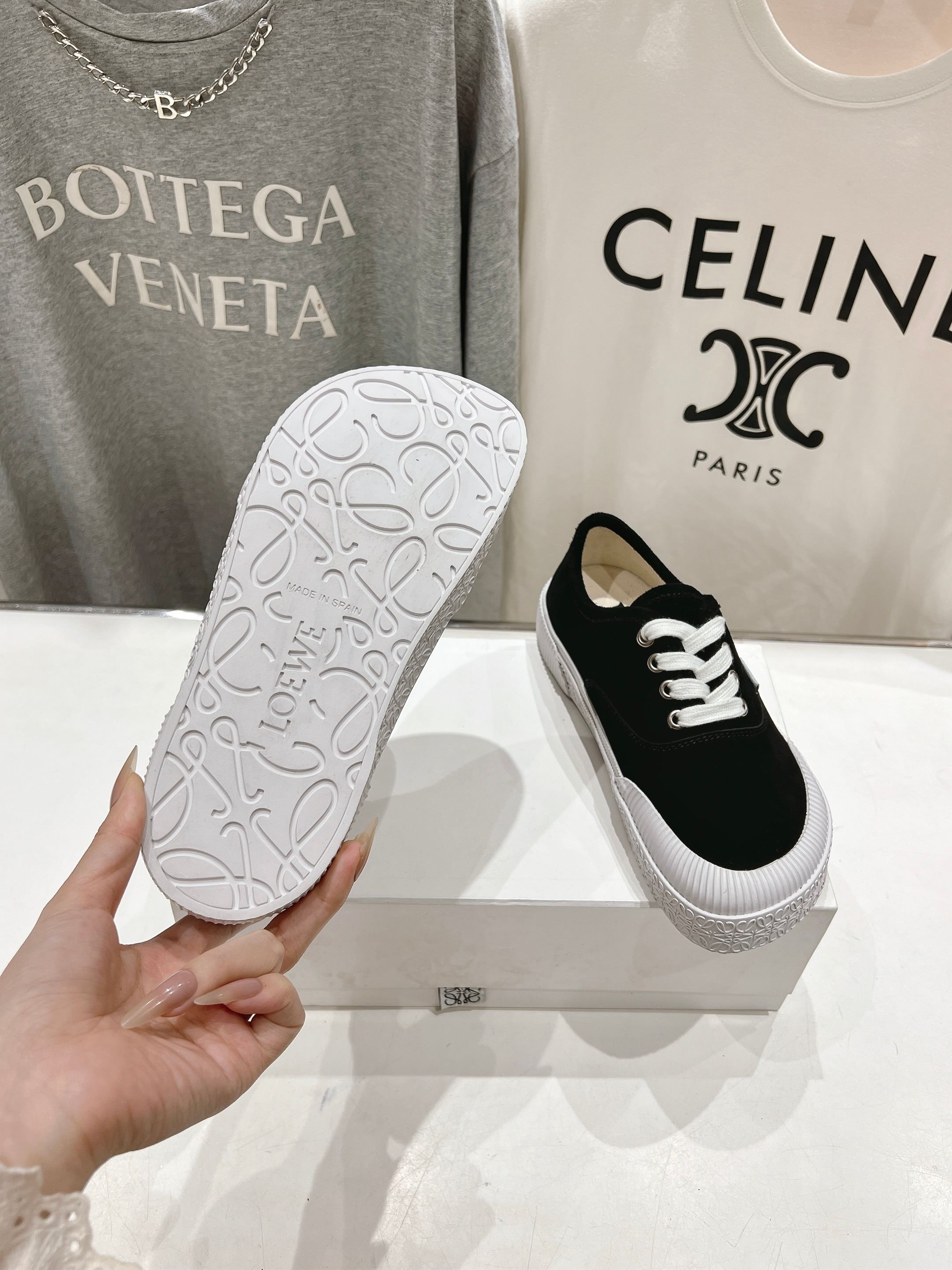 高版本出厂 LOEWE/罗意威 25ss春夏新款 Terra Vulca系带运动鞋大头鞋硫化鞋搭配硫化橡