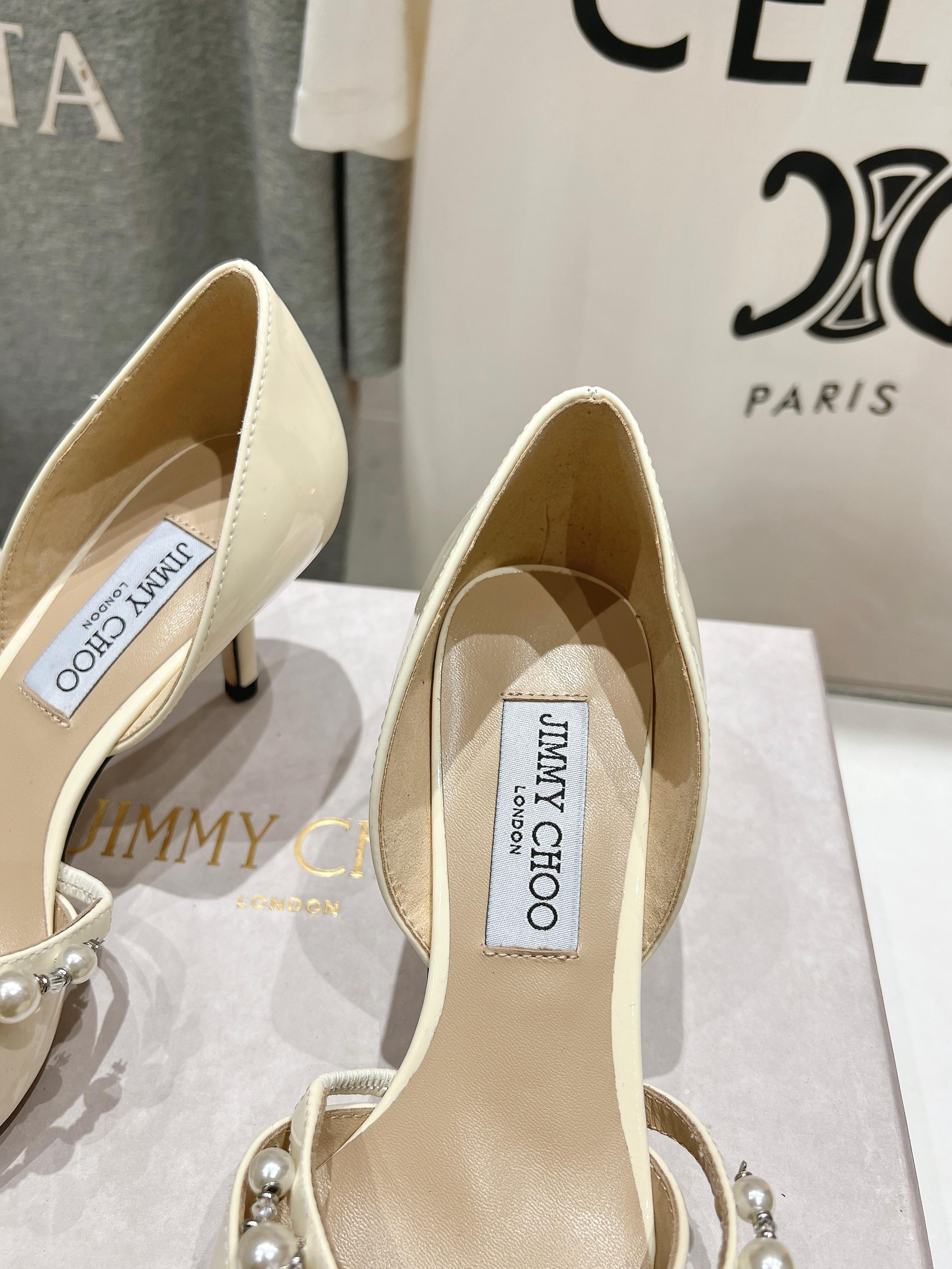 高版本出厂 JIMMY CHOO*｜JC/吉米周ss春夏新款简约尖头珍珠高跟鞋单鞋原版套楦，完美的线条，