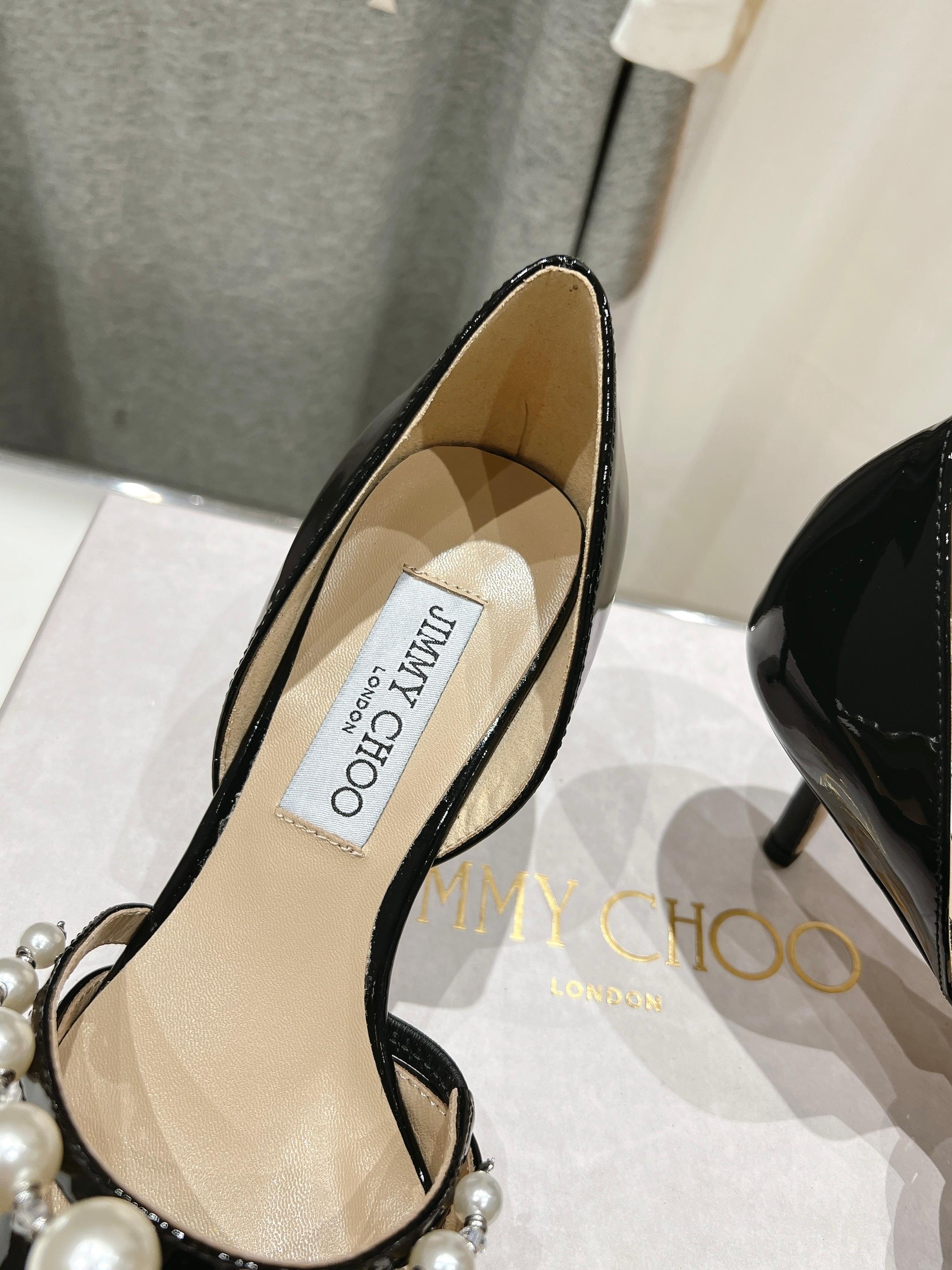 高版本出厂 JIMMY CHOO*｜JC/吉米周ss春夏新款简约尖头珍珠高跟鞋单鞋原版套楦，完美的线条，