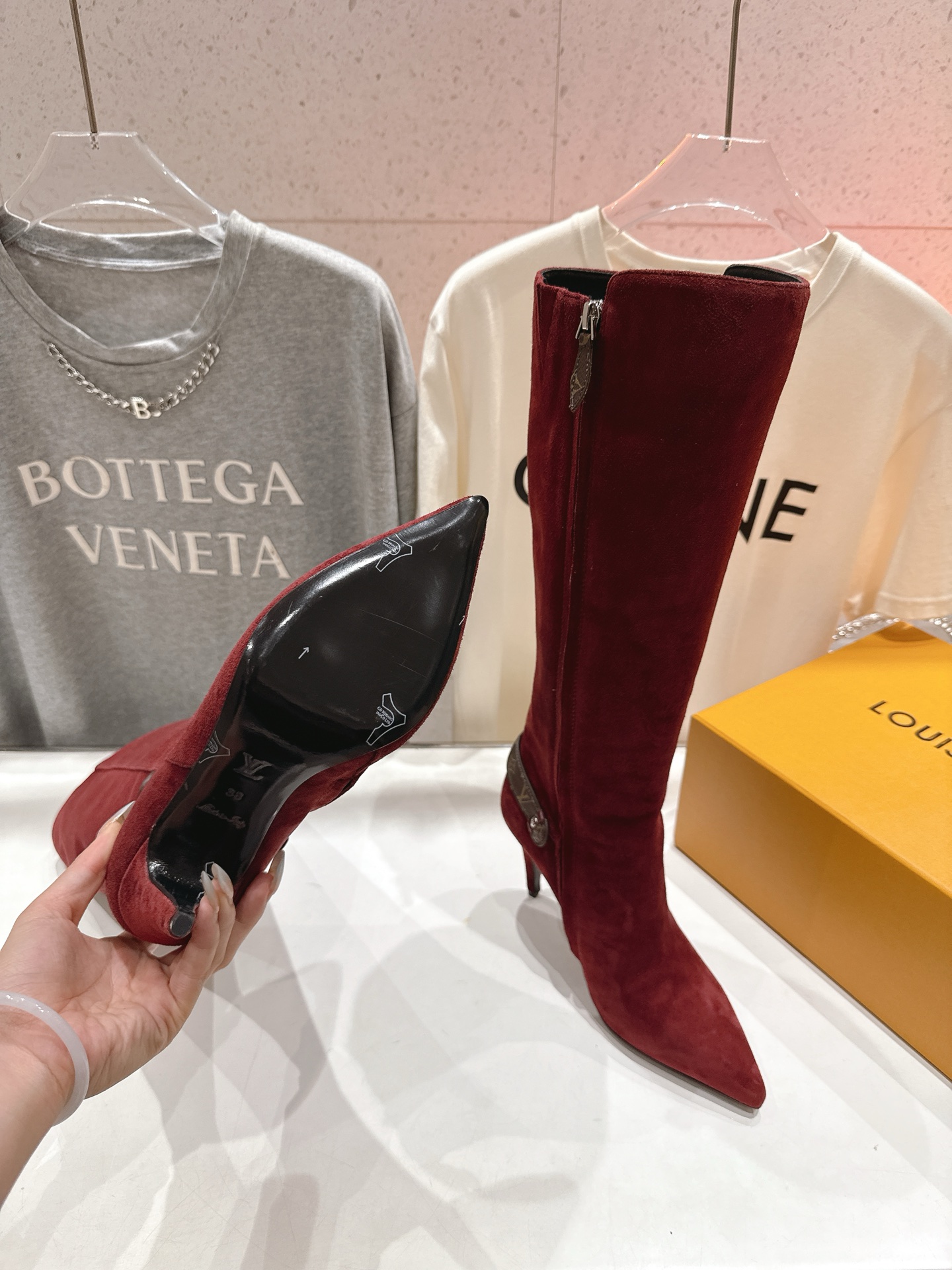 高版本出厂 LOUIS VUITTON 25ss LV驴牌秋冬新款高跟长靴楦型百搭瘦脚yyds.造型立体