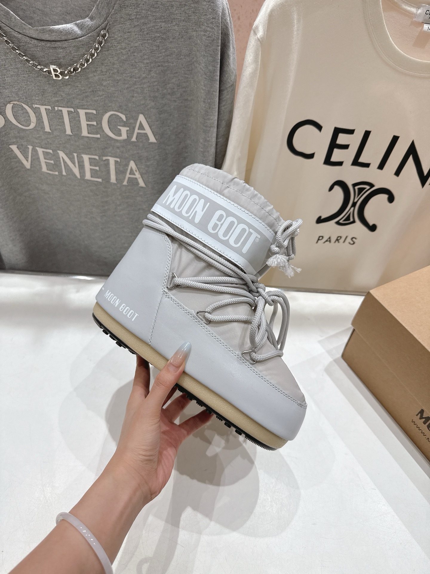 高版本出厂 Moon Boot F060 2025ss秋冬季爆款保暖厚底雪地靴 【丑萌月亮雪地靴】忘了U