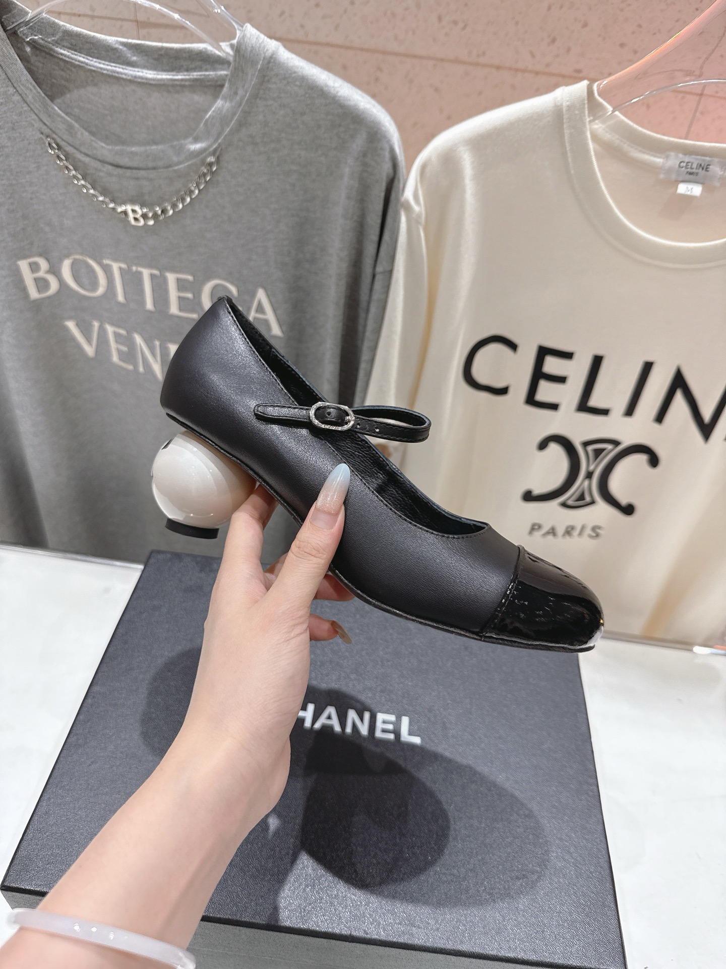 高版本出厂 Chanel/香奈儿小香F013 2026ss早春新款圆球跟玛丽珍高跟鞋时装单鞋简直是时尚作