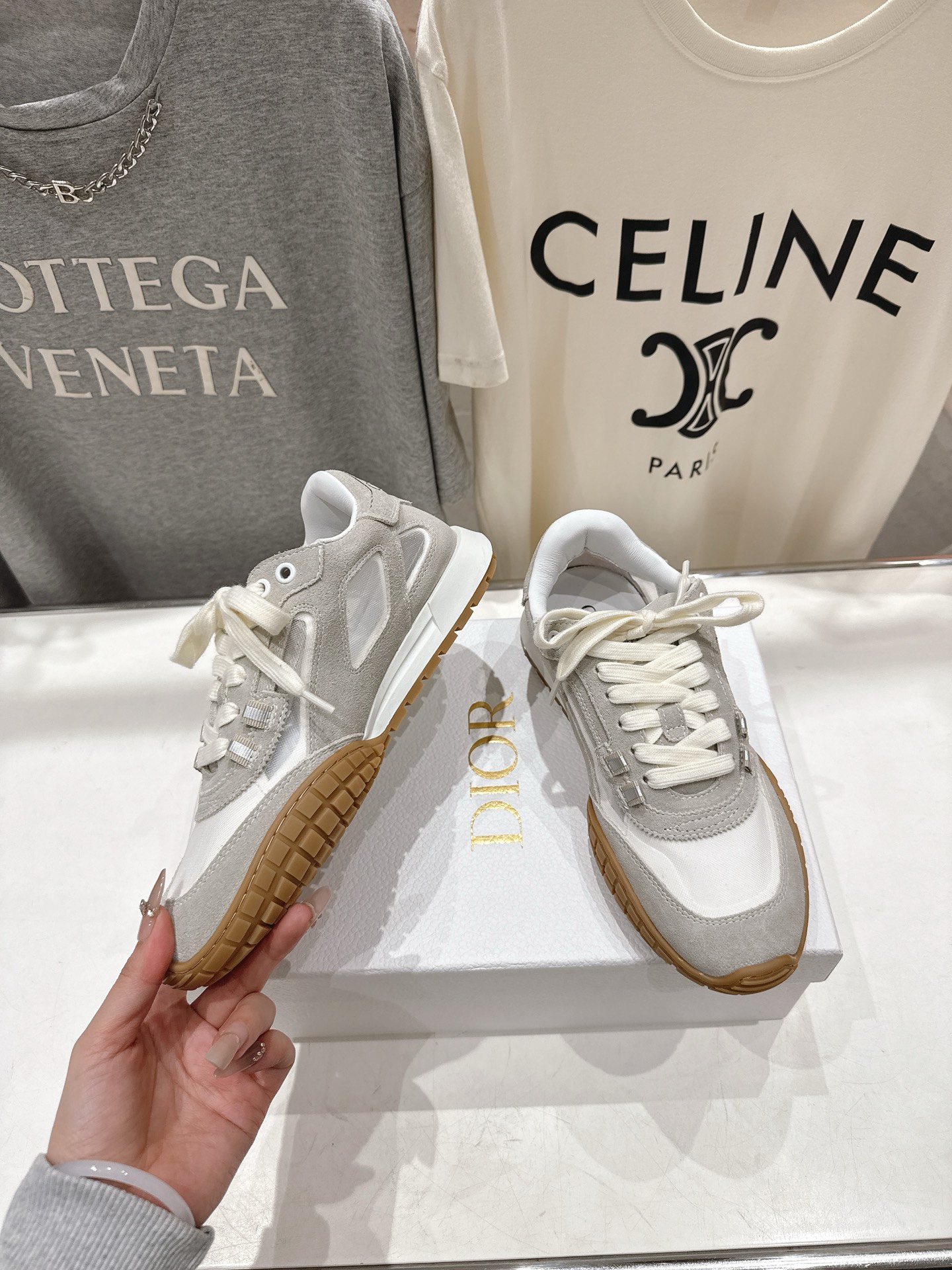 高版本出厂 情侣款 Dior 迪奥D家F019 2026ss系带新款学院风时尚休闲鞋德训鞋运动鞋原版购入