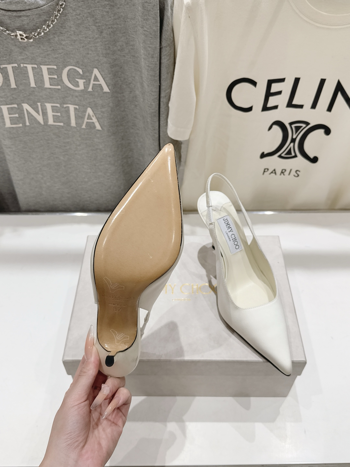 高版本出厂   JIMMY CHOO*｜JC/吉米周2026ss新款简约尖头淑女风高跟鞋凉鞋 原版套楦，完美的线条，简约