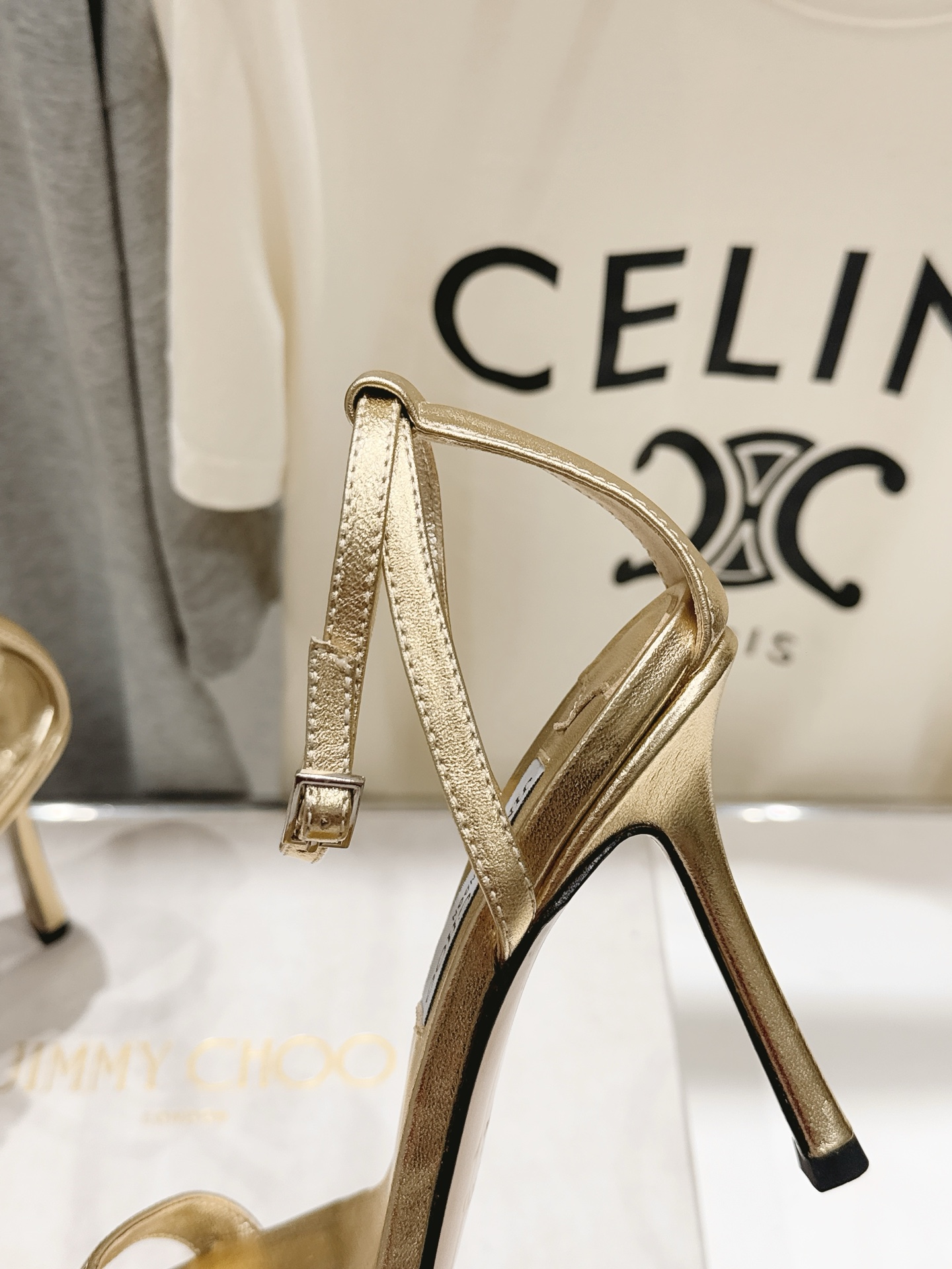 高版本出厂   JIMMY CHOO*｜JC/吉米周2026ss新款简约一字带淑女风高跟鞋凉鞋 原版套楦，完美的线条，简