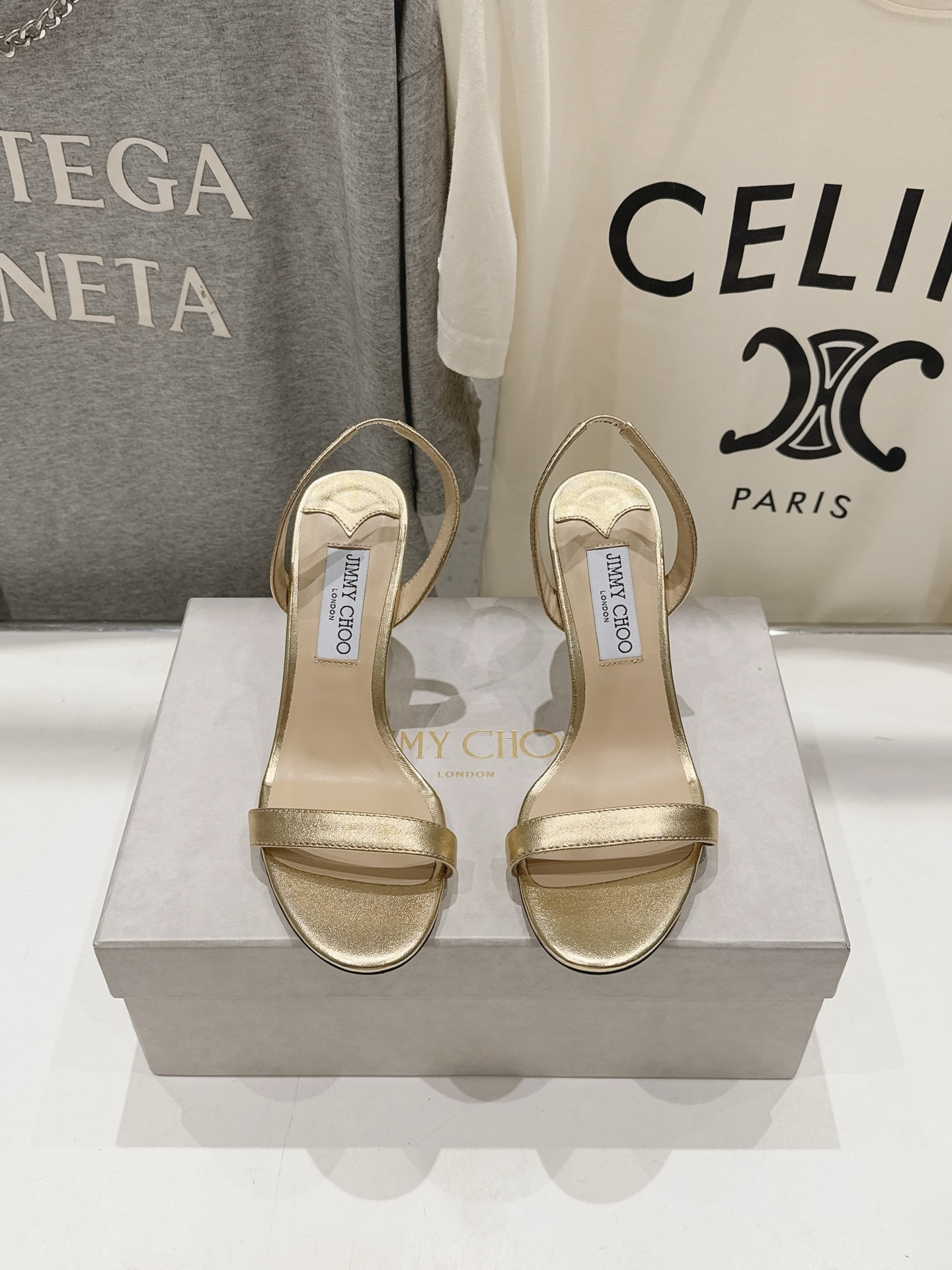 高版本出厂   JIMMY CHOO*｜JC/吉米周2026ss新款简约一字带淑女风高跟鞋凉鞋 原版套楦，完美的线条，简