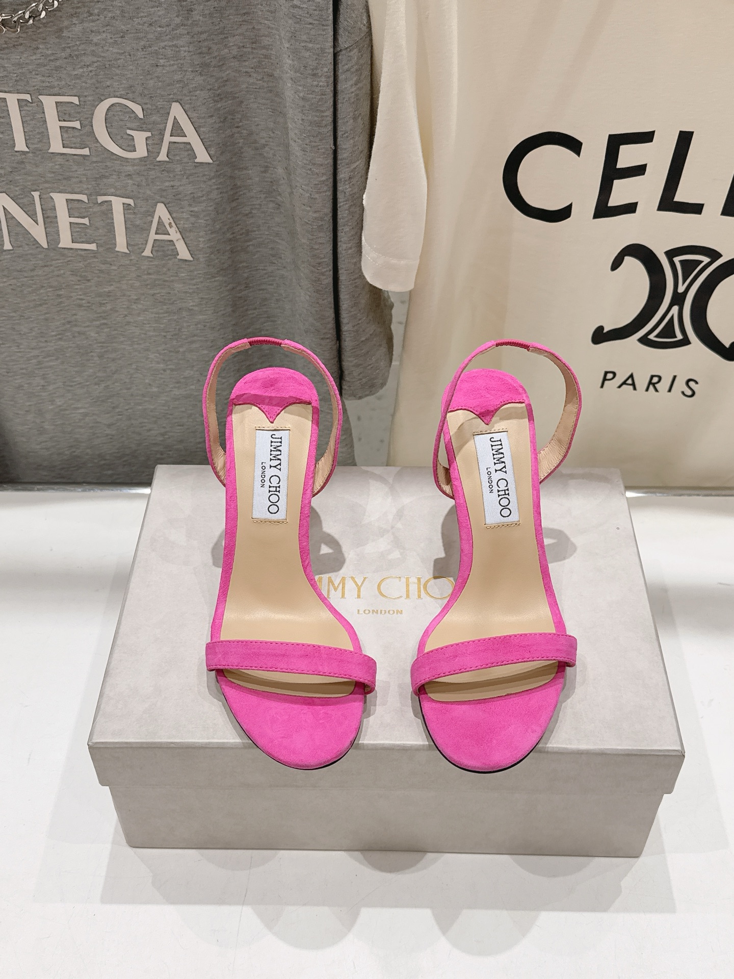 高版本出厂   JIMMY CHOO*｜JC/吉米周2026ss新款简约一字带淑女风高跟鞋凉鞋 原版套楦，完美的线条，简