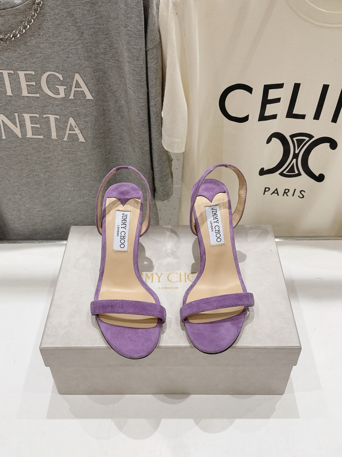 高版本出厂   JIMMY CHOO*｜JC/吉米周2026ss新款简约一字带淑女风高跟鞋凉鞋 原版套楦，完美的线条，简