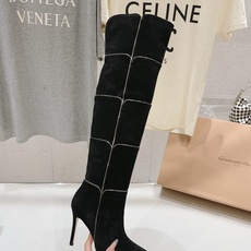 高版本出厂 Gianvito Rossi/吉安维托·罗西 F025 2026ss秋冬新款性感高跟尖头过膝长靴折叠靴 高版本出厂 Gianvito Rossi/吉安维托·罗西 F025 2026ss秋冬新款性感高跟尖头过膝长靴折叠靴