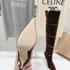 高版本出厂 Gianvito Rossi/吉安维托·罗西 F025 2026ss秋冬新款性感高跟尖头过膝长靴折叠靴 高版本出厂 Gianvito Rossi/吉安维托·罗西 F025 2026ss秋冬新款性感高跟尖头过膝长靴折叠靴
