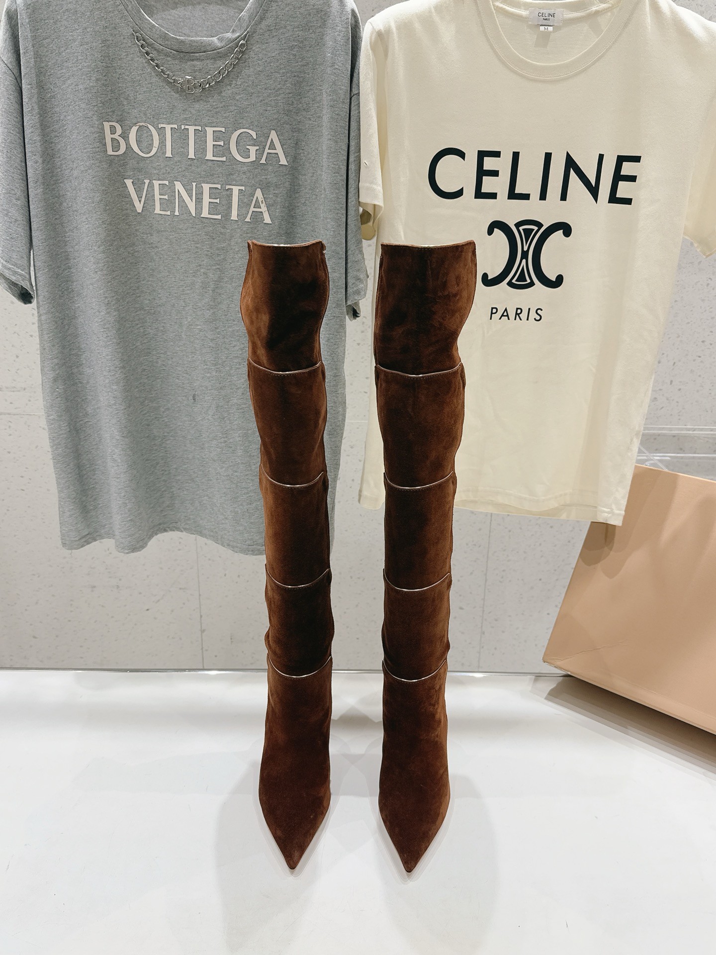 高版本出厂   Gianvito Rossi/吉安维托·罗西 F025 2026ss秋冬新款性感高跟尖头过膝长靴折叠靴 