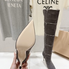 高版本出厂 Gianvito Rossi/吉安维托·罗西 F025 2026ss秋冬新款性感高跟尖头过膝长靴折叠靴 高版本出厂 Gianvito Rossi/吉安维托·罗西 F025 2026ss秋冬新款性感高跟尖头过膝长靴折叠靴