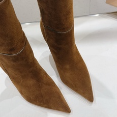 高版本出厂 Gianvito Rossi/吉安维托·罗西 F025 2026ss秋冬新款性感高跟尖头过膝长靴折叠靴 高版本出厂 Gianvito Rossi/吉安维托·罗西 F025 2026ss秋冬新款性感高跟尖头过膝长靴折叠靴