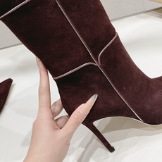高版本出厂 Gianvito Rossi/吉安维托·罗西 F025 2026ss秋冬新款性感高跟尖头过膝长靴折叠靴 高版本出厂 Gianvito Rossi/吉安维托·罗西 F025 2026ss秋冬新款性感高跟尖头过膝长靴折叠靴