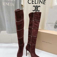 高版本出厂 Gianvito Rossi/吉安维托·罗西 F025 2026ss秋冬新款性感高跟尖头过膝长靴折叠靴 高版本出厂 Gianvito Rossi/吉安维托·罗西 F025 2026ss秋冬新款性感高跟尖头过膝长靴折叠靴
