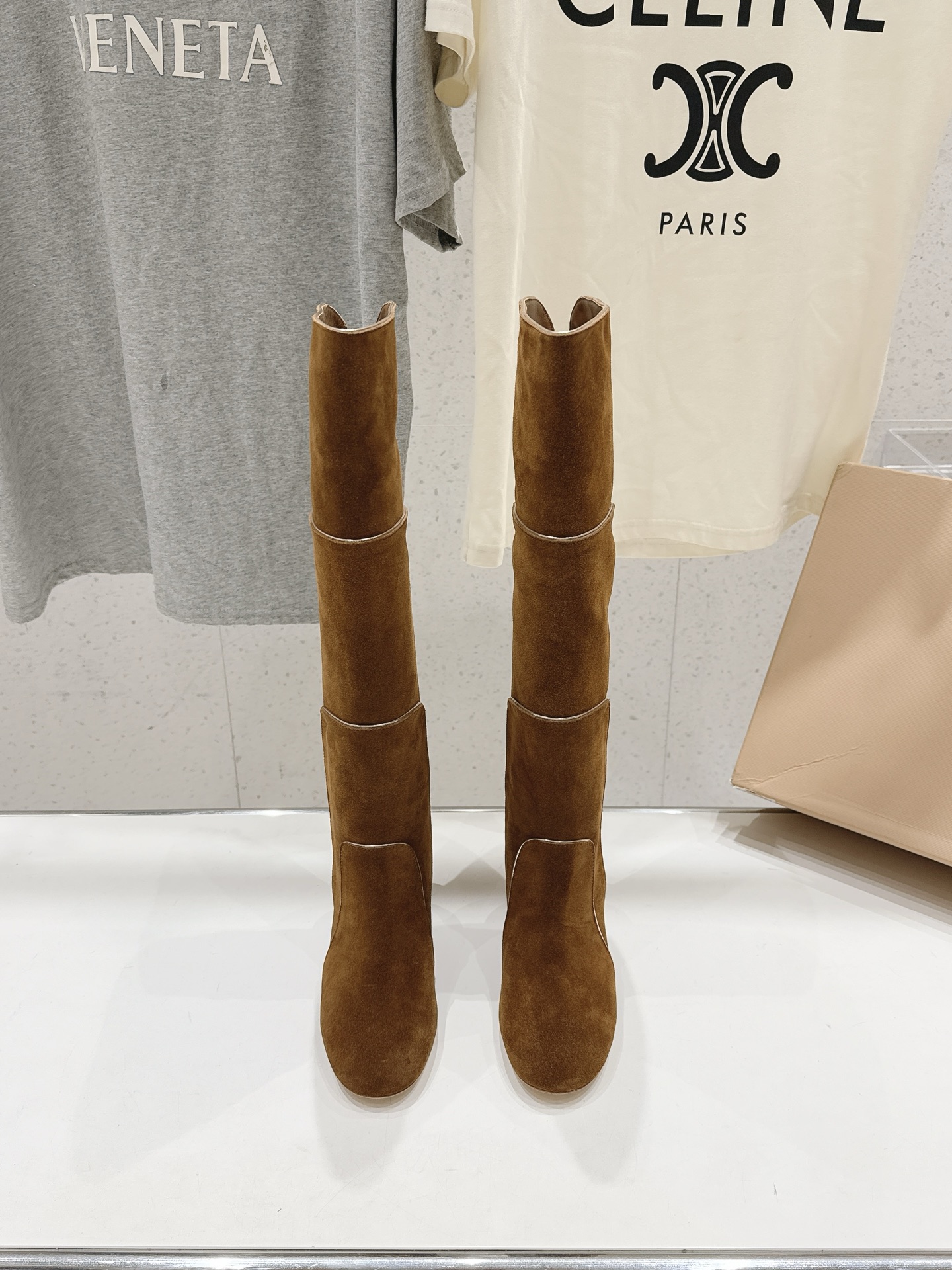 高版本出厂   Gianvito Rossi/吉安维托·罗西 F025 2026ss秋冬新款性感高跟圆头过膝长靴折叠靴 