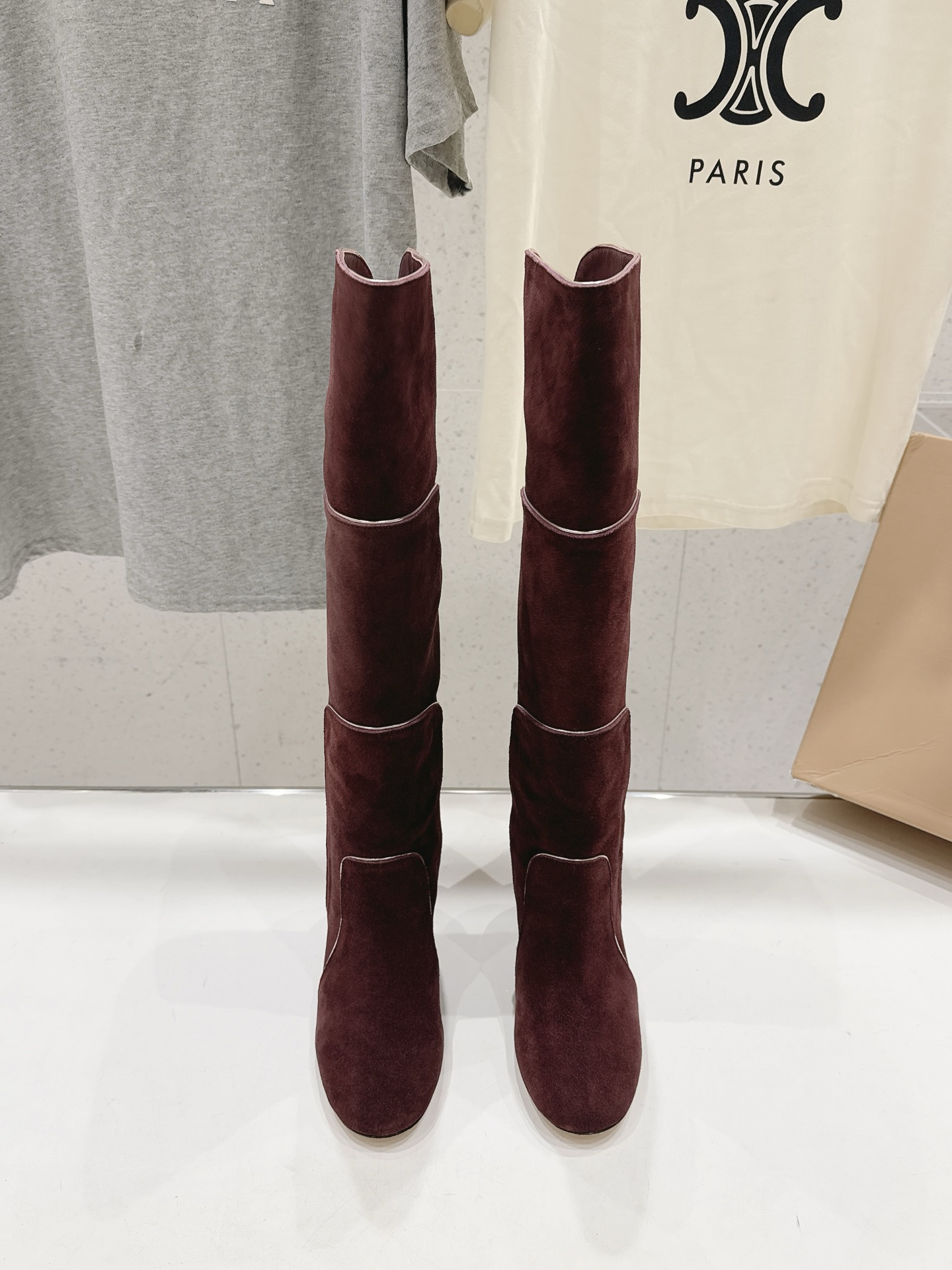 高版本出厂   Gianvito Rossi/吉安维托·罗西 F025 2026ss秋冬新款性感高跟圆头过膝长靴折叠靴 