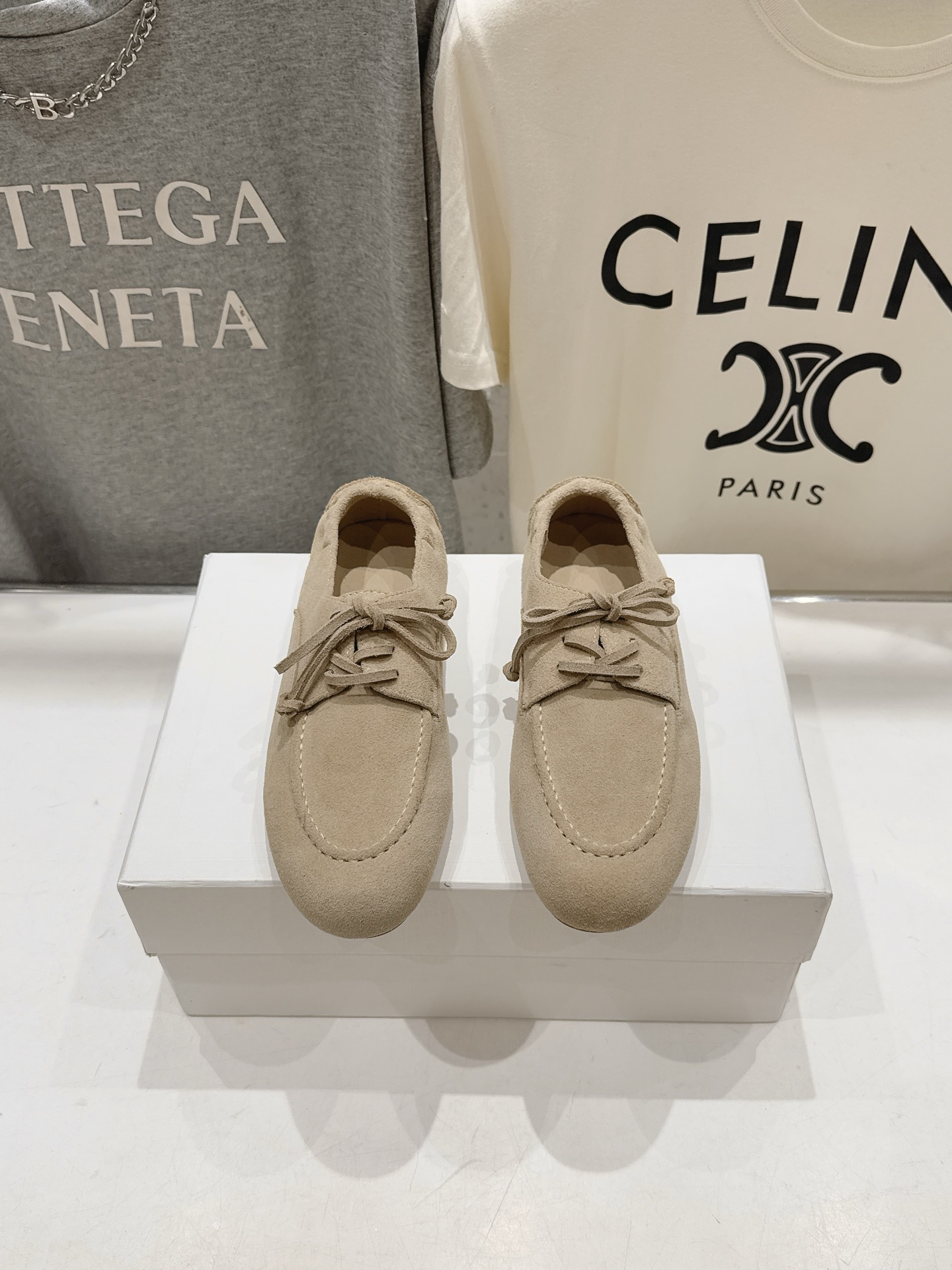 高版本出厂   Celine/赛琳F037 26ss/专柜新款仙女风平底一脚蹬休闲鞋单鞋玛丽珍乐福鞋～ 各路博主纷纷亮出