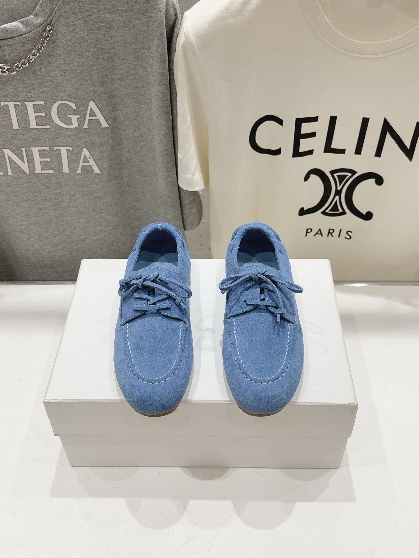 高版本出厂   Celine/赛琳F037 26ss/专柜新款仙女风平底一脚蹬休闲鞋单鞋玛丽珍乐福鞋～ 各路博主纷纷亮出