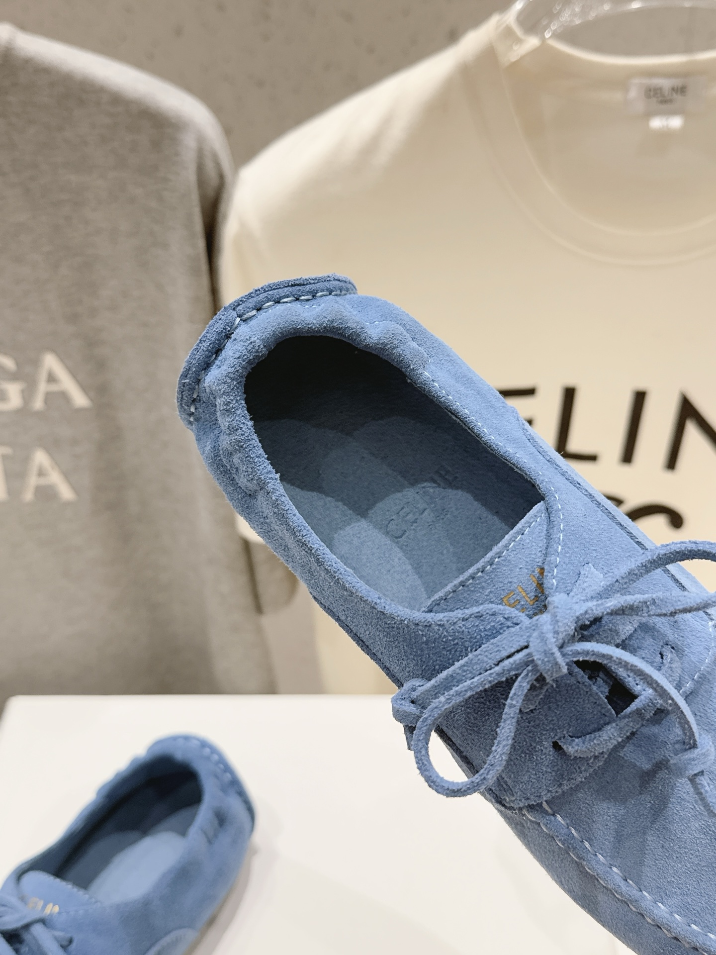高版本出厂   Celine/赛琳F037 26ss/专柜新款仙女风平底一脚蹬休闲鞋单鞋玛丽珍乐福鞋～ 各路博主纷纷亮出
