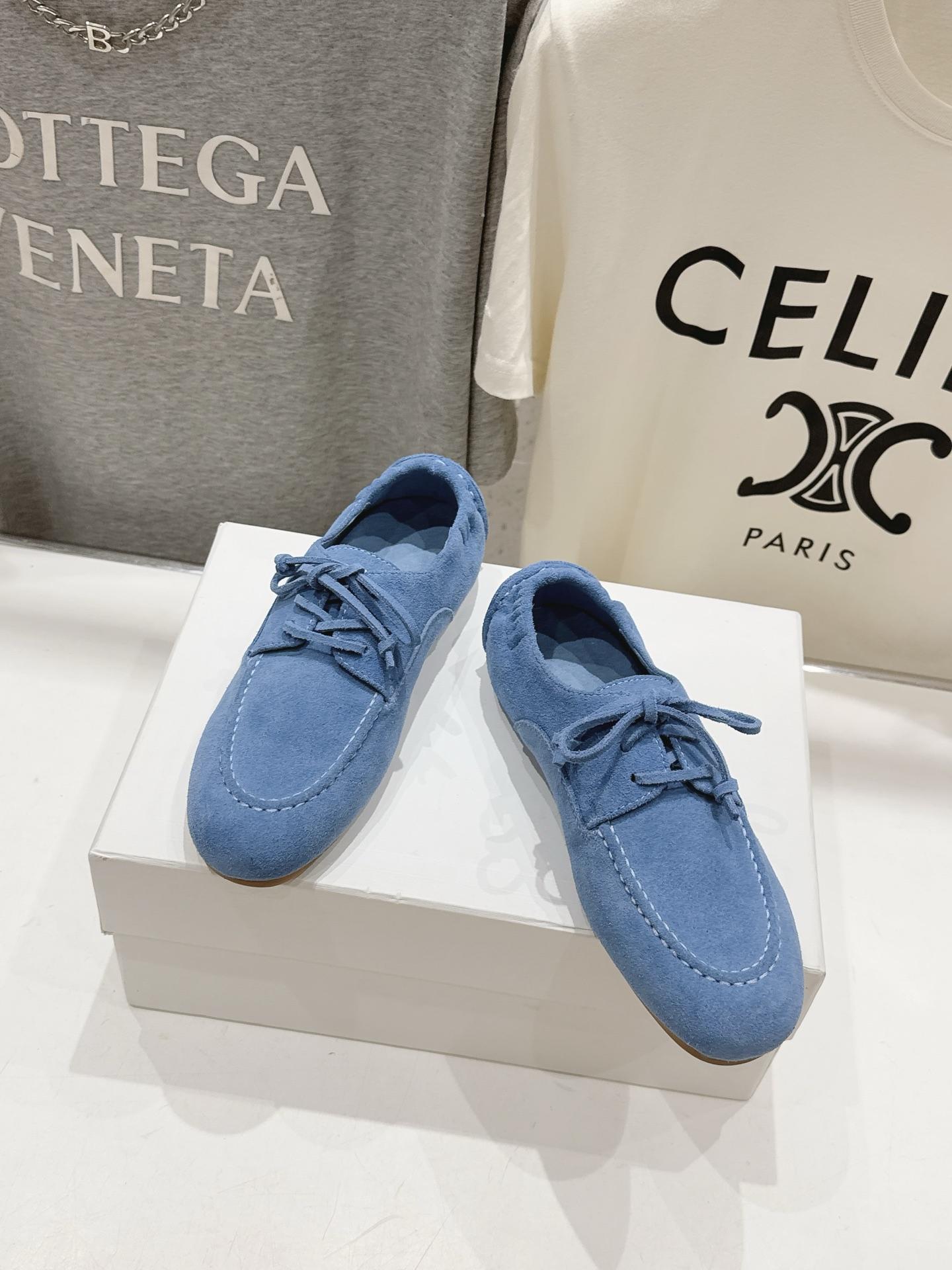 高版本出厂   Celine/赛琳F037 26ss/专柜新款仙女风平底一脚蹬休闲鞋单鞋玛丽珍乐福鞋～ 各路博主纷纷亮出