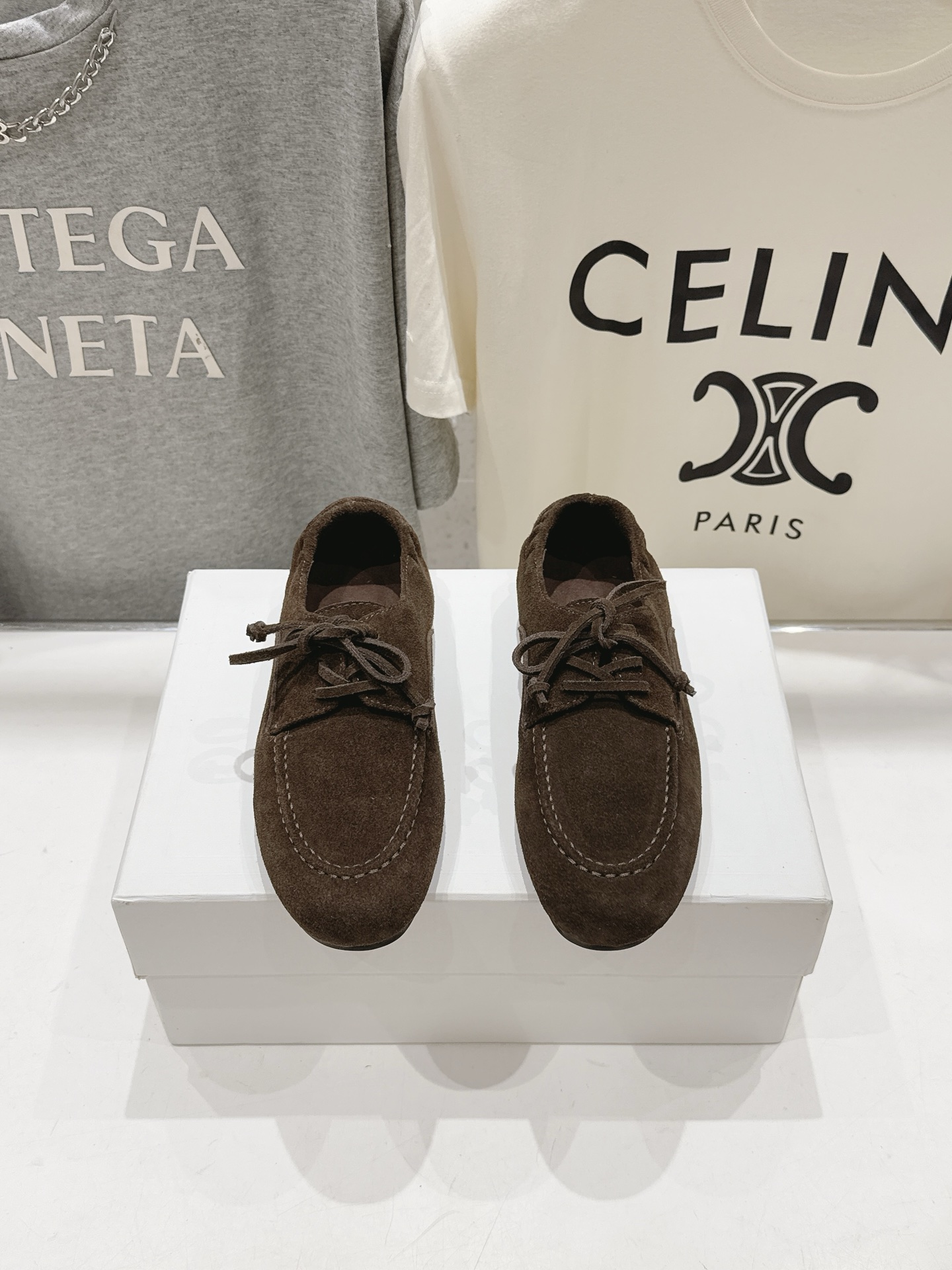 高版本出厂   Celine/赛琳F037 26ss/专柜新款仙女风平底一脚蹬休闲鞋单鞋玛丽珍乐福鞋～ 各路博主纷纷亮出