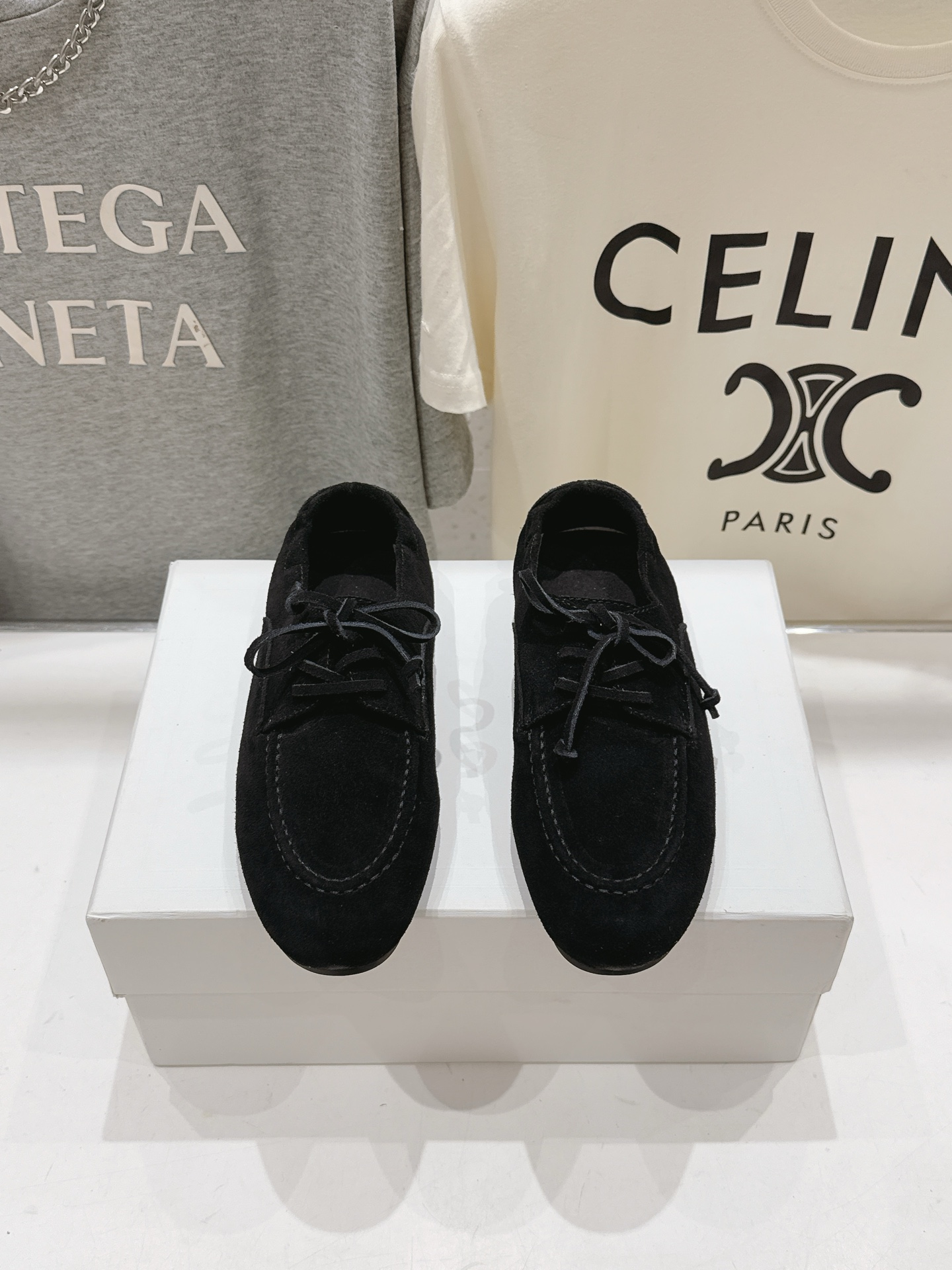 高版本出厂   Celine/赛琳F037 26ss/专柜新款仙女风平底一脚蹬休闲鞋单鞋玛丽珍乐福鞋～ 各路博主纷纷亮出