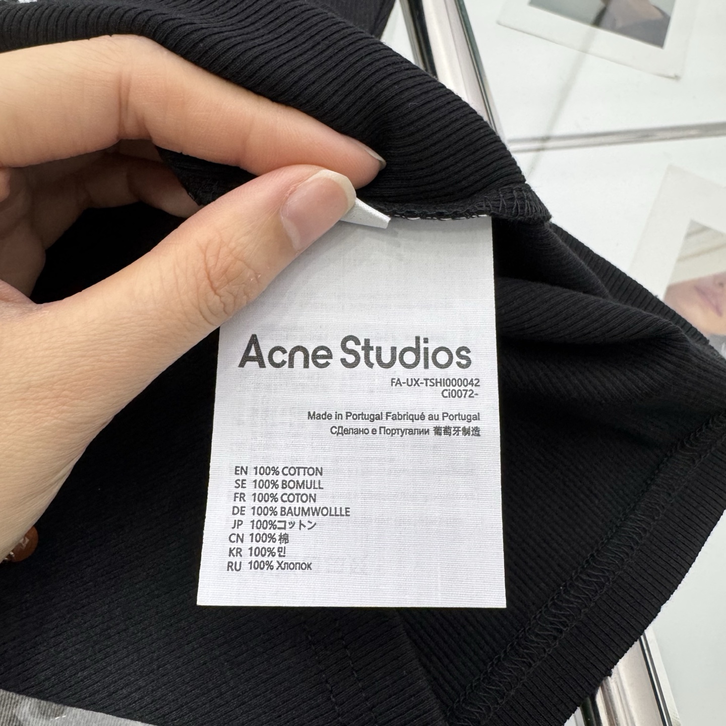 Acne Brand P322 One-Size-Fits-All Female Suit with Broken Hole Vest, Black/White, SML - 图片 8