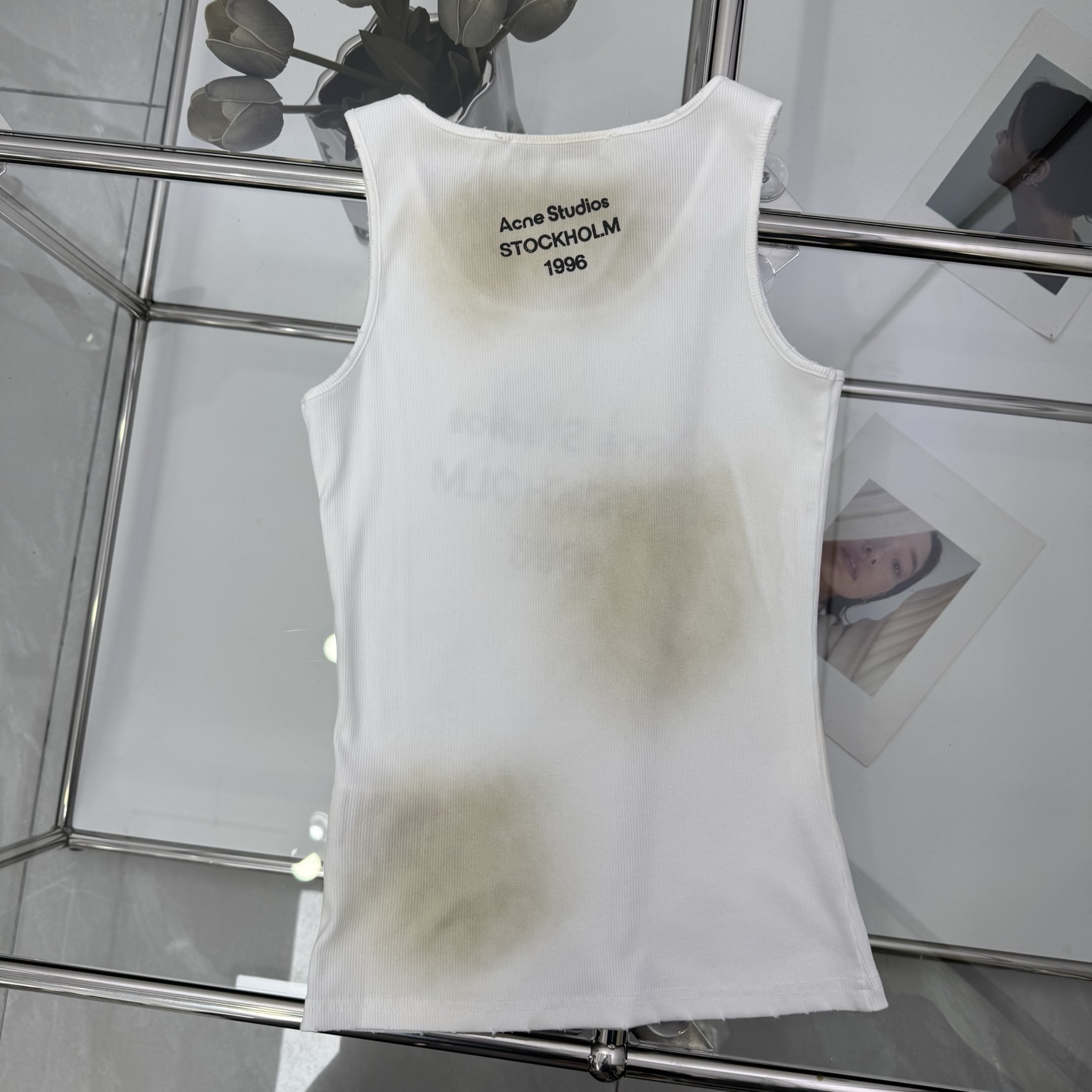 Acne Brand P322 Female Suit: One-Size-Fits-All Vest in Black and White, Sizes S-L - 图片 9