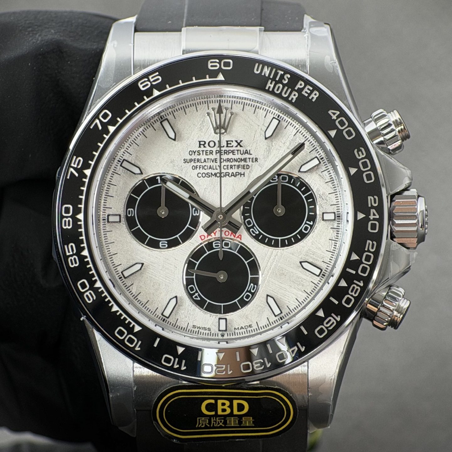 NO:881899,Produced by genuine CBD, you will get your money back!  Real meteorite Daytona 4131 movement,19860909真CBD出品,掉皮包退！真陨石迪通拿4131机芯,,Watch