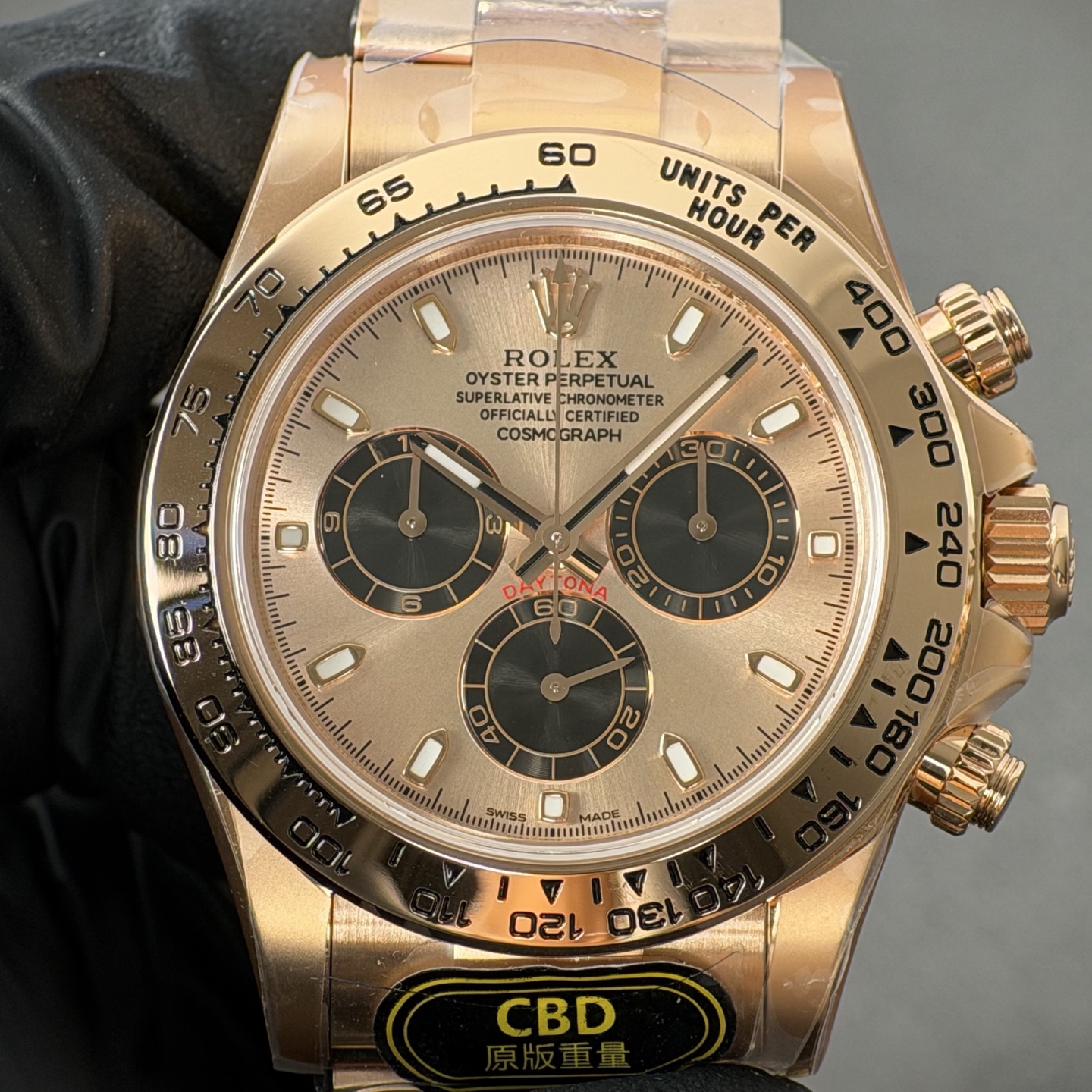 NO:881879,Produced by genuine CBD, you will get your money back!  Rose gold Beckham Daytona movement,19860909真CBD出品,掉皮包退！玫瑰金贝嫂迪通拿机芯,,Watch