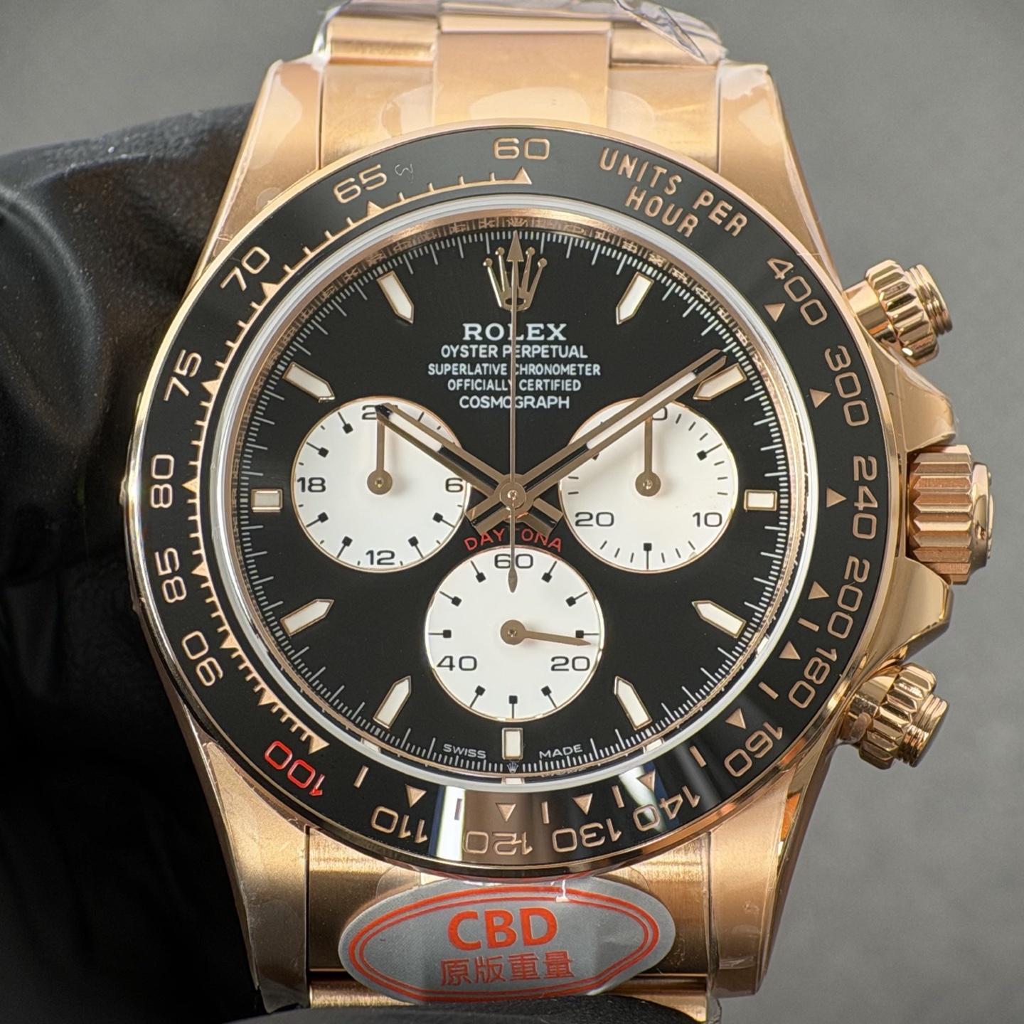 NO:881884,Produced by genuine CBD, you will get your money back!  Rose gold Le Mans Daytona 4132 movement,19860909真CBD出品,掉皮包退！玫瑰金勒芒迪通拿4132机芯,,Watch