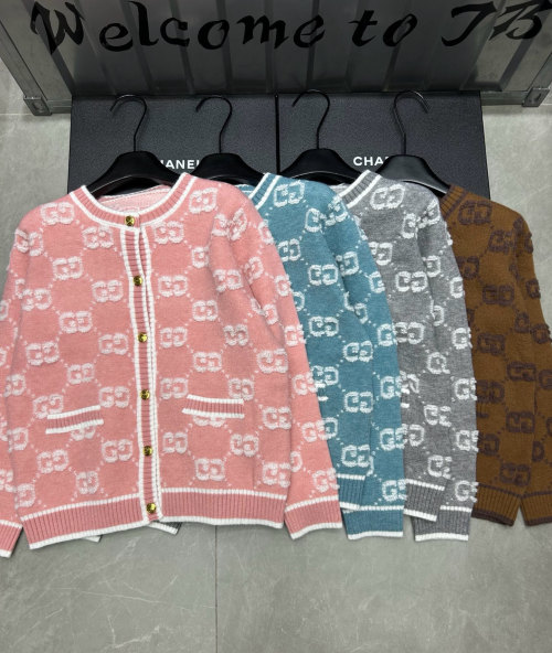 Cárdigan de Punto Gucci con Motivo de Diamante y Logotipo Doble G 16 Cárdigan de Punto Gucci con Motivo de Diamante y Logotipo Doble G