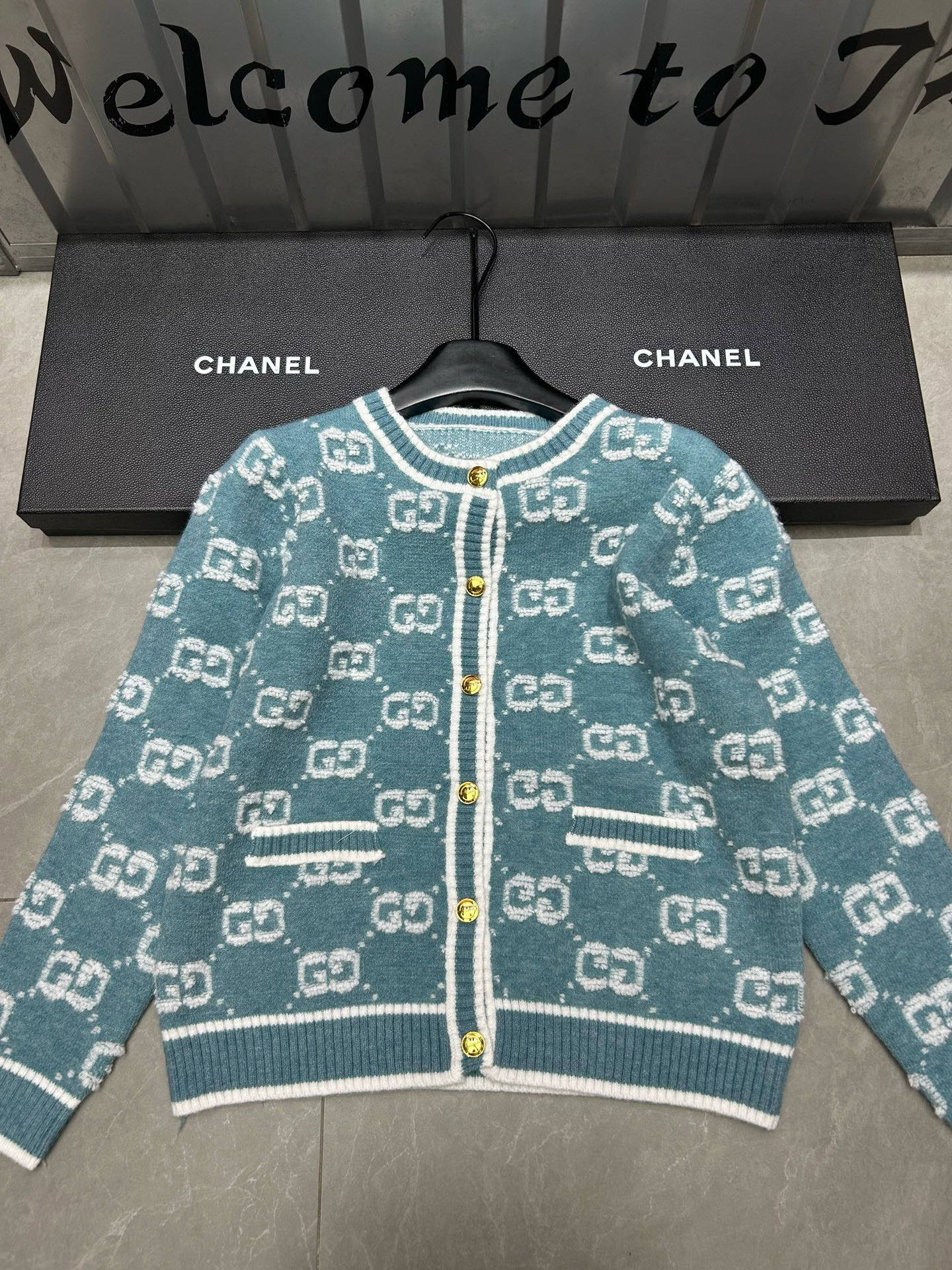 Cárdigan de Punto Gucci con Motivo de Diamante y Logotipo Doble G 7 i1753526650977 8540 0 5