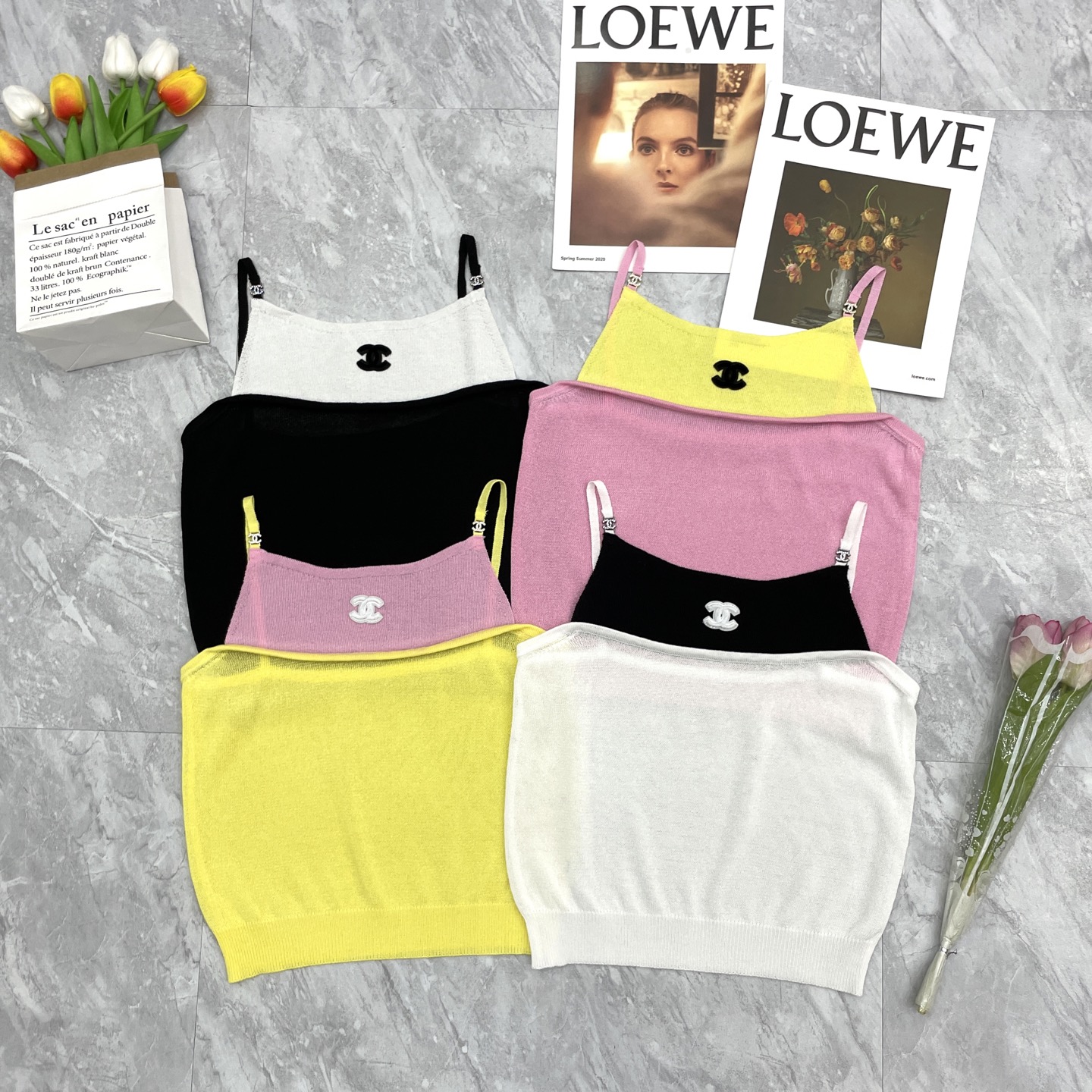 NO:757419,Xiaoxiang color matching suspender belt,19860909小香拼色吊带,,,Women's clothing