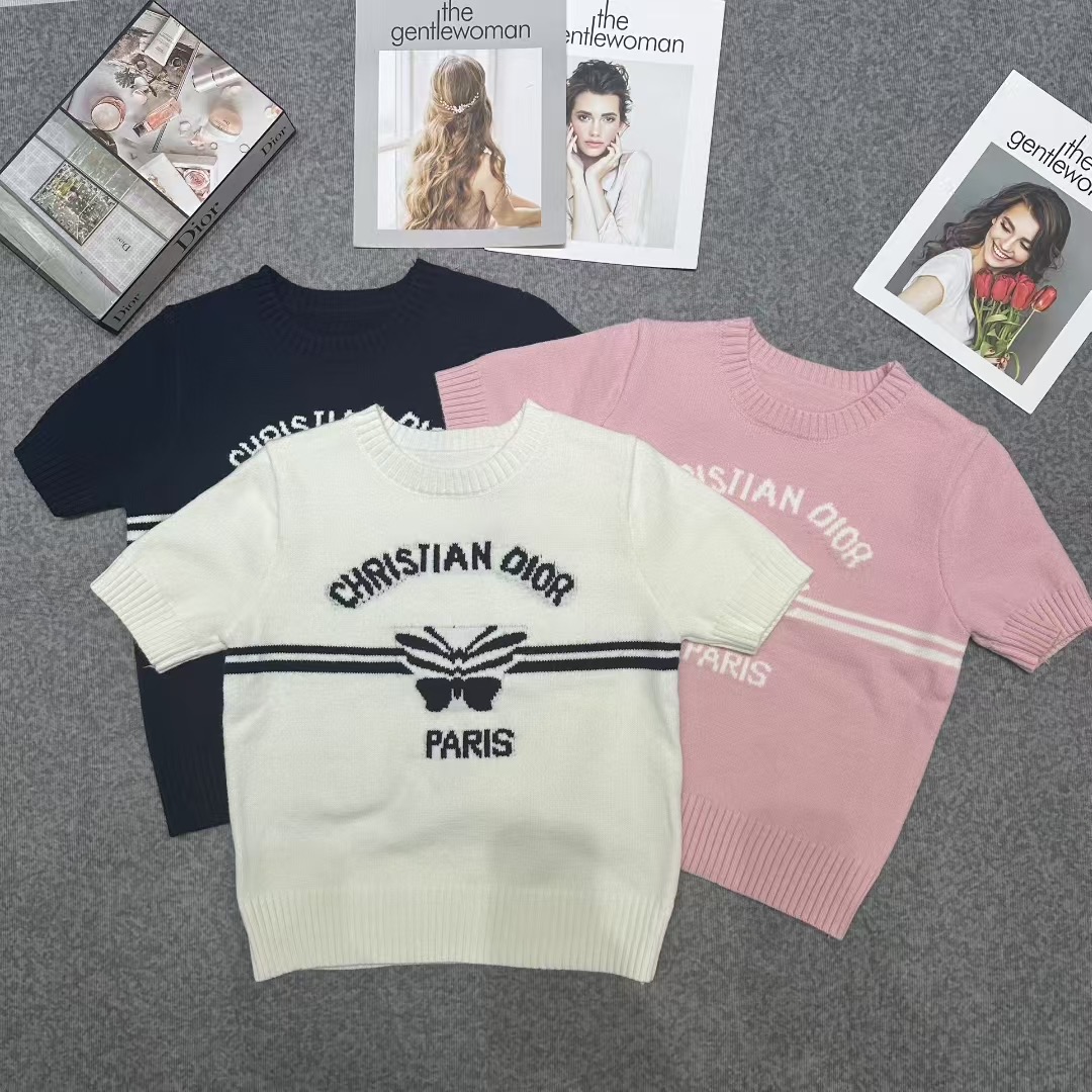 NO:454421,Dior butterfly jacquard short sleeves, dior, T-shirt, alexander wang19860909迪奥蝴蝶提花短袖,,dior,T-shirt,alexander wang,Women's clothing
