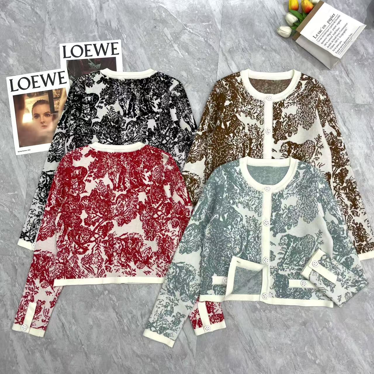 NO:454446,Dior jacquard long-sleeved cardigan, dior, alexander wang19860909迪奥提花长袖开衫,,dior,alexander wang,Women's clothing