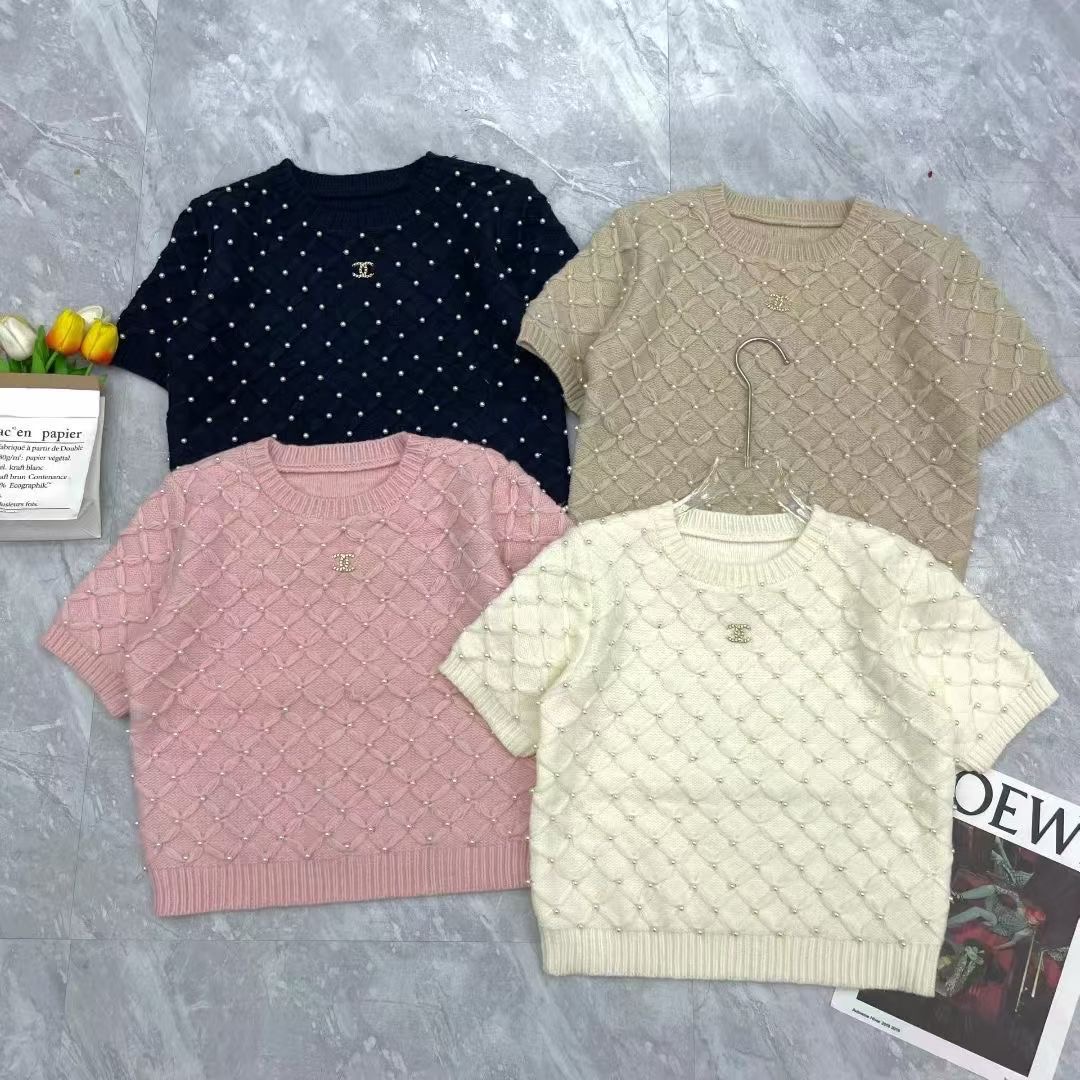 NO:474022,Small incense nail drill short sleeves, T-shirt, alexander wang19860909小香钉钻短袖,,T-shirt,alexander wang,Women's clothing