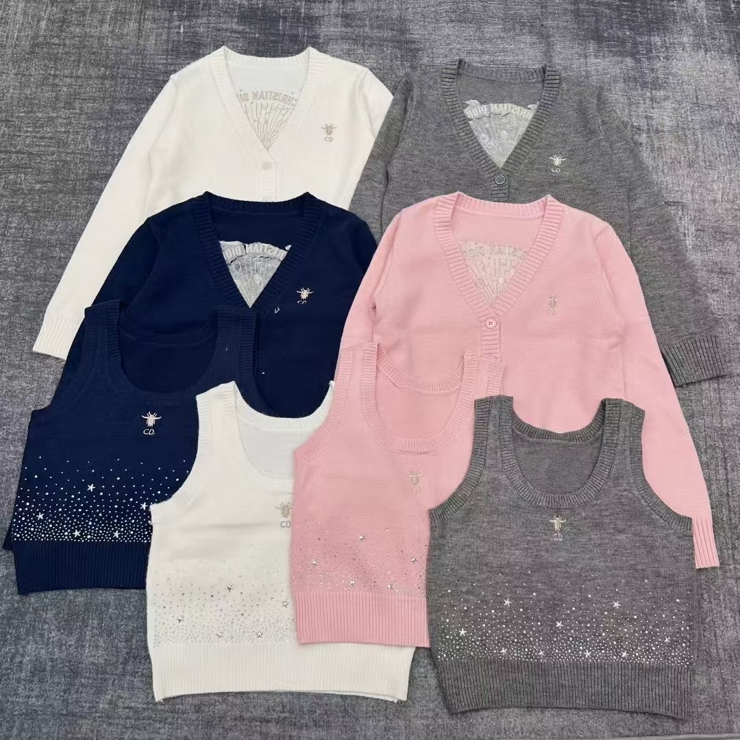 NO:474007,Dior embroidered starry two-piece set, dior, alexander wang19860909迪奥刺绣满天星两件套,,dior,alexander wang,Women's clothing