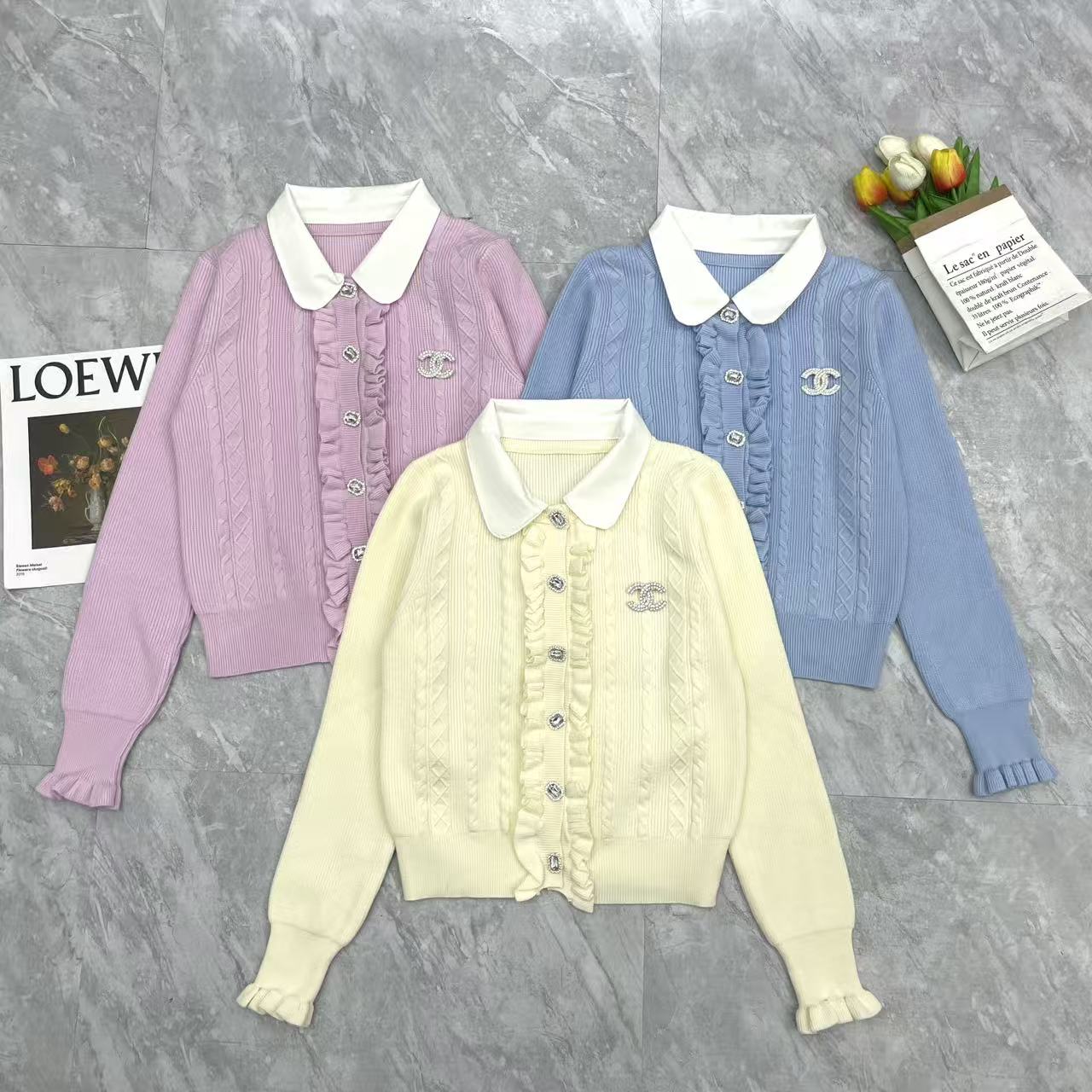 NO:486466,Little incense doll collar long sleeves, alexander wang19860909小香娃娃领长袖,,alexander wang,Women's clothing