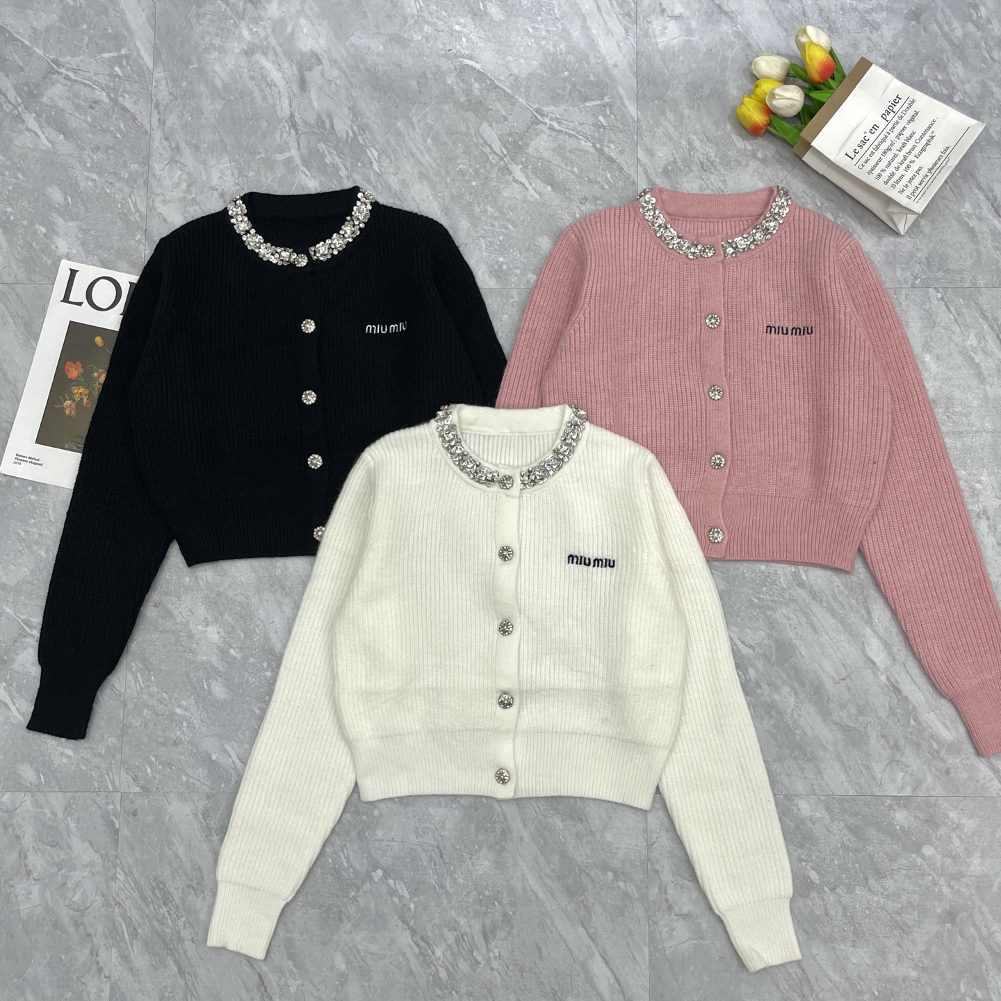 NO:486460,Miao Miao diamond collar cardigan, alexander wang19860909缪缪钻领开衫,,alexander wang,Women's clothing