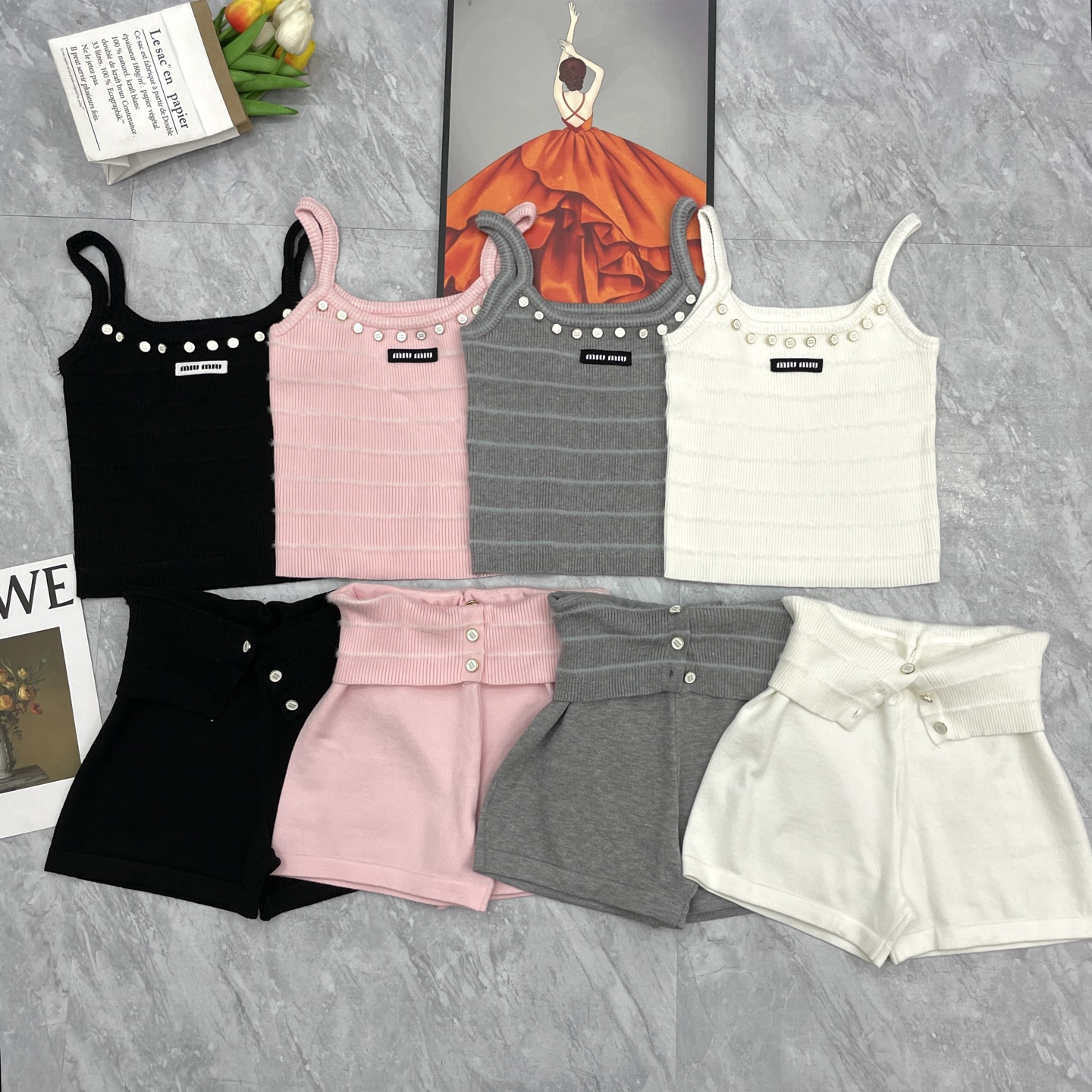 NO:494369,Miao suspender vest special trousers, alexander wang19860909缪吊带背心特开套裤,,alexander wang,Women's clothing