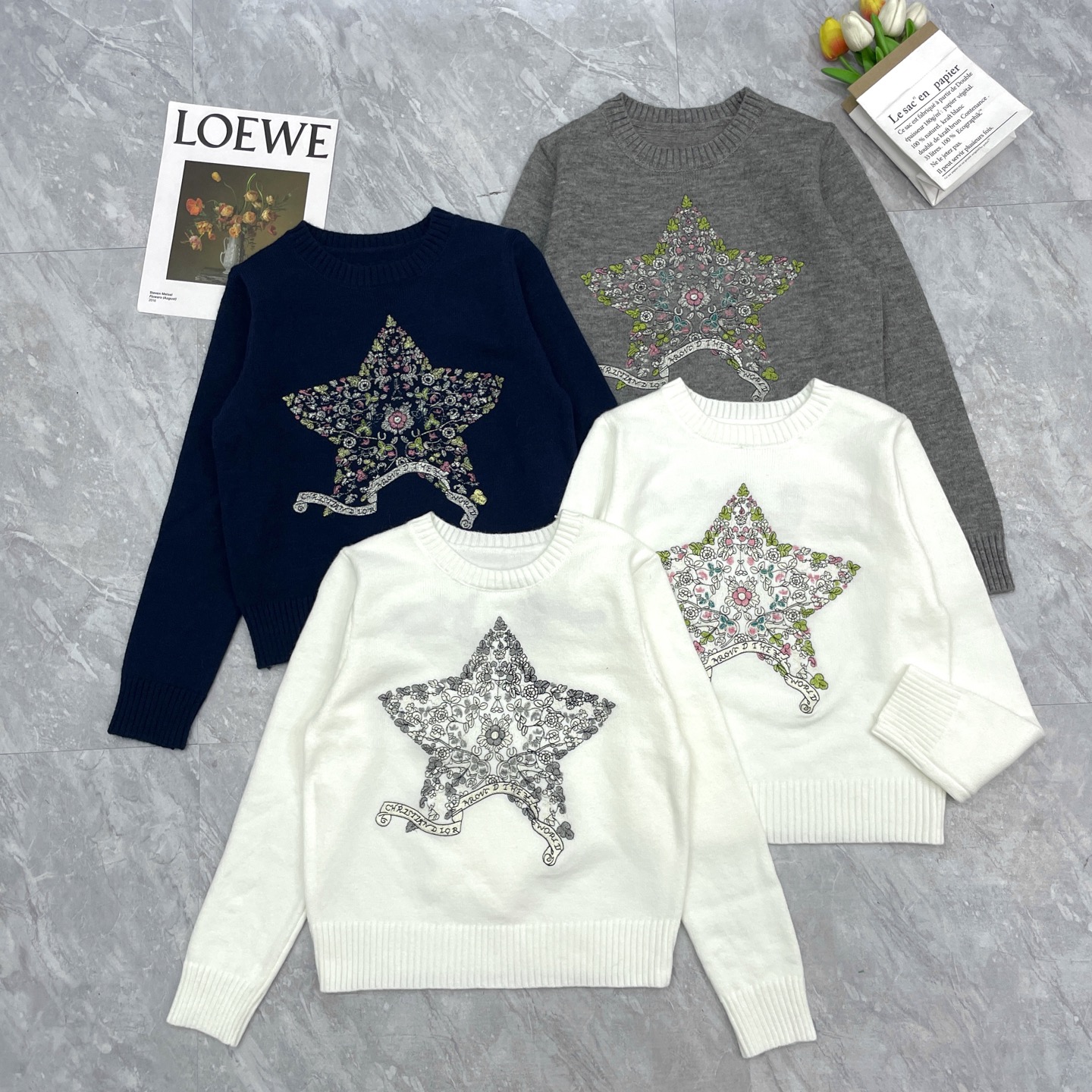 NO:547530,Dior embroidered long sleeves, dior, alexander wang19860909迪奥刺绣长袖,,dior,alexander wang,Women's clothing